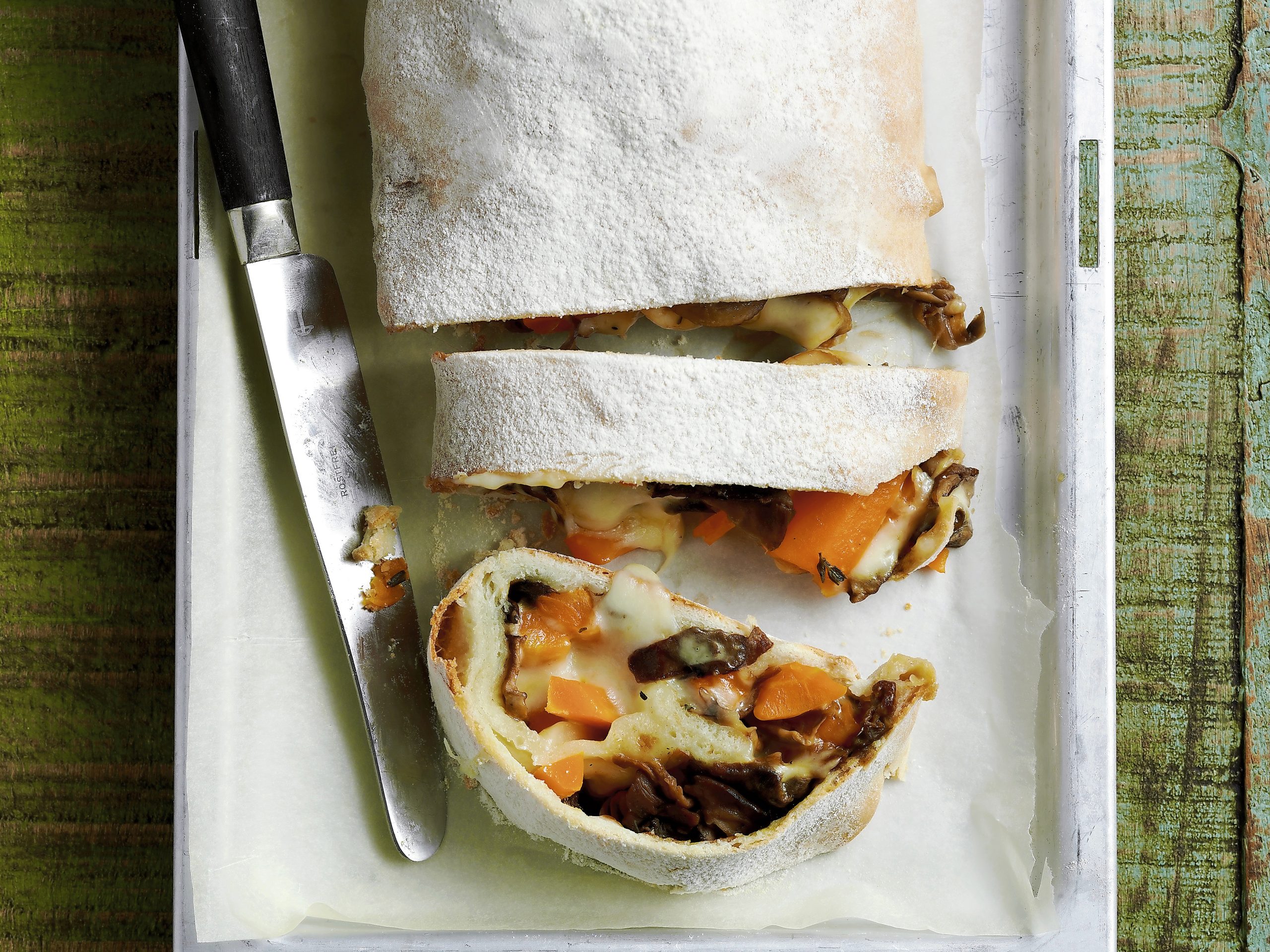 Strudel carottes-champignons