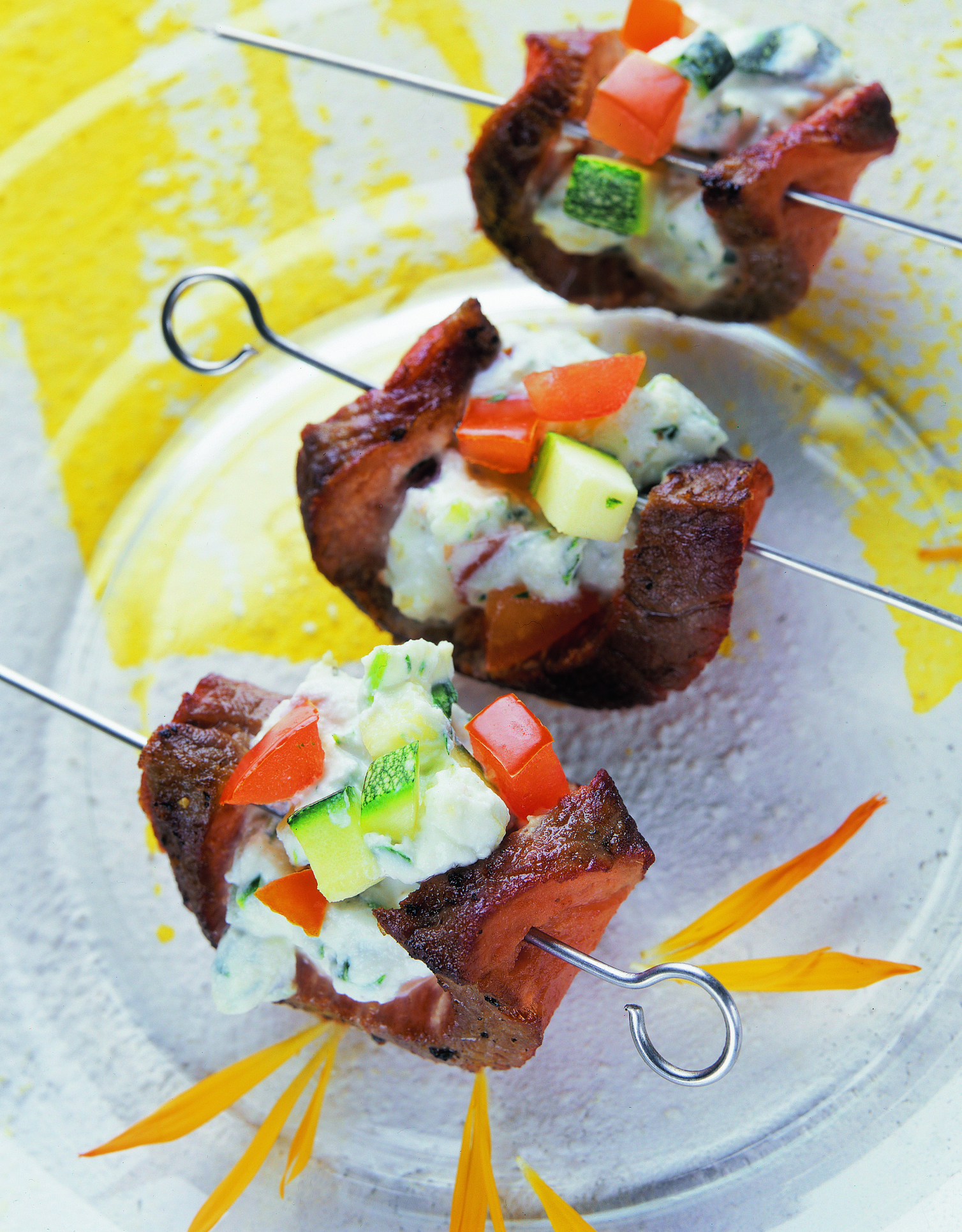 Steaks au tartare de légumes