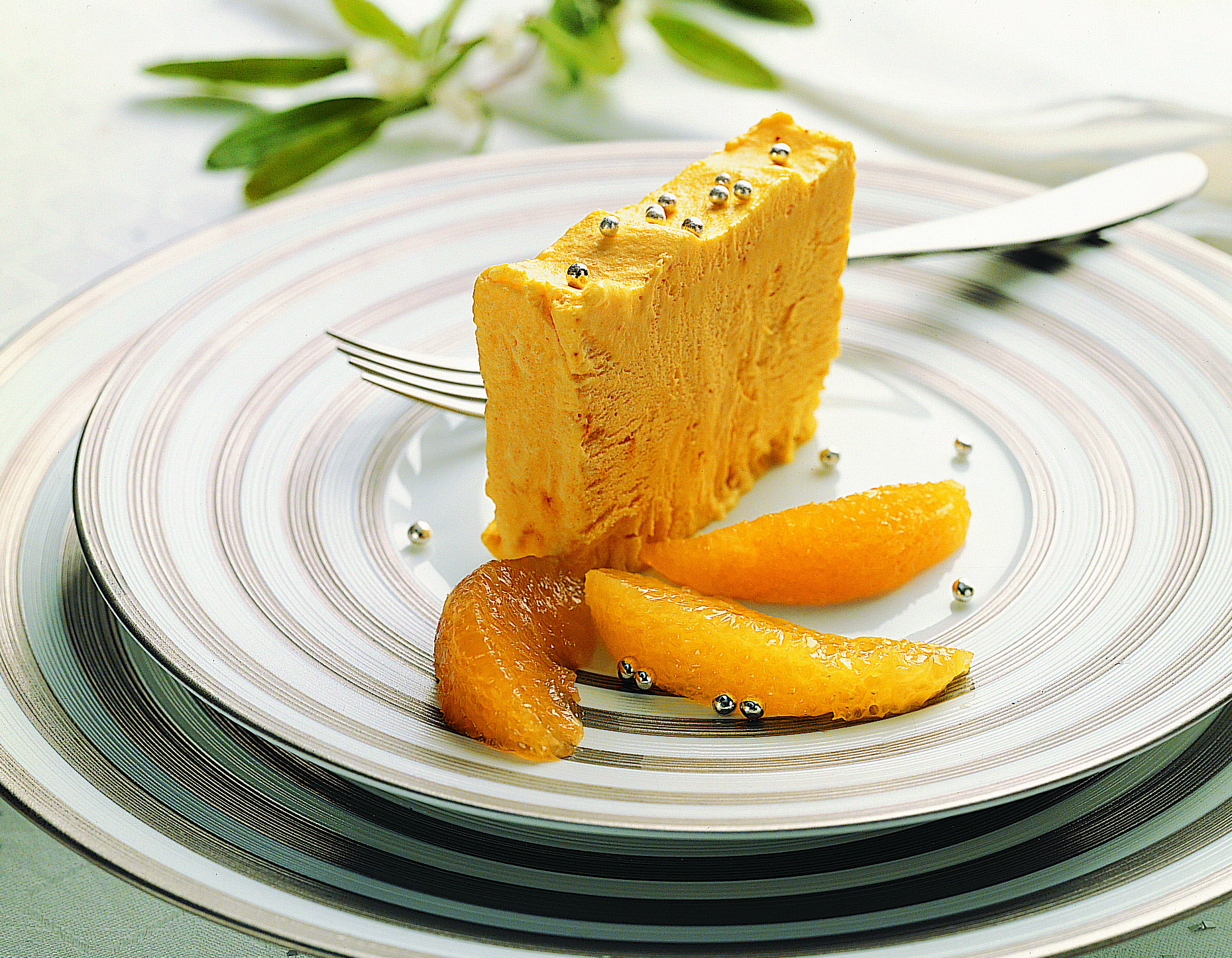 Parfait au safran et ses filets d'orange