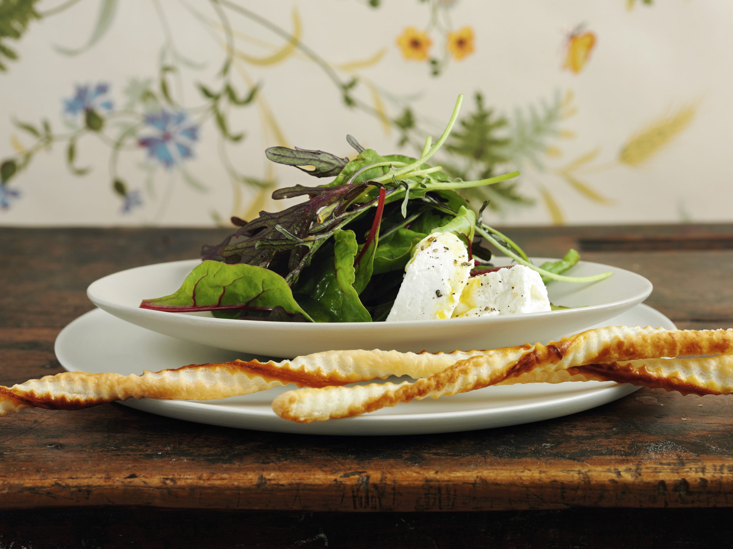 Salat mit Schaffrischkäse