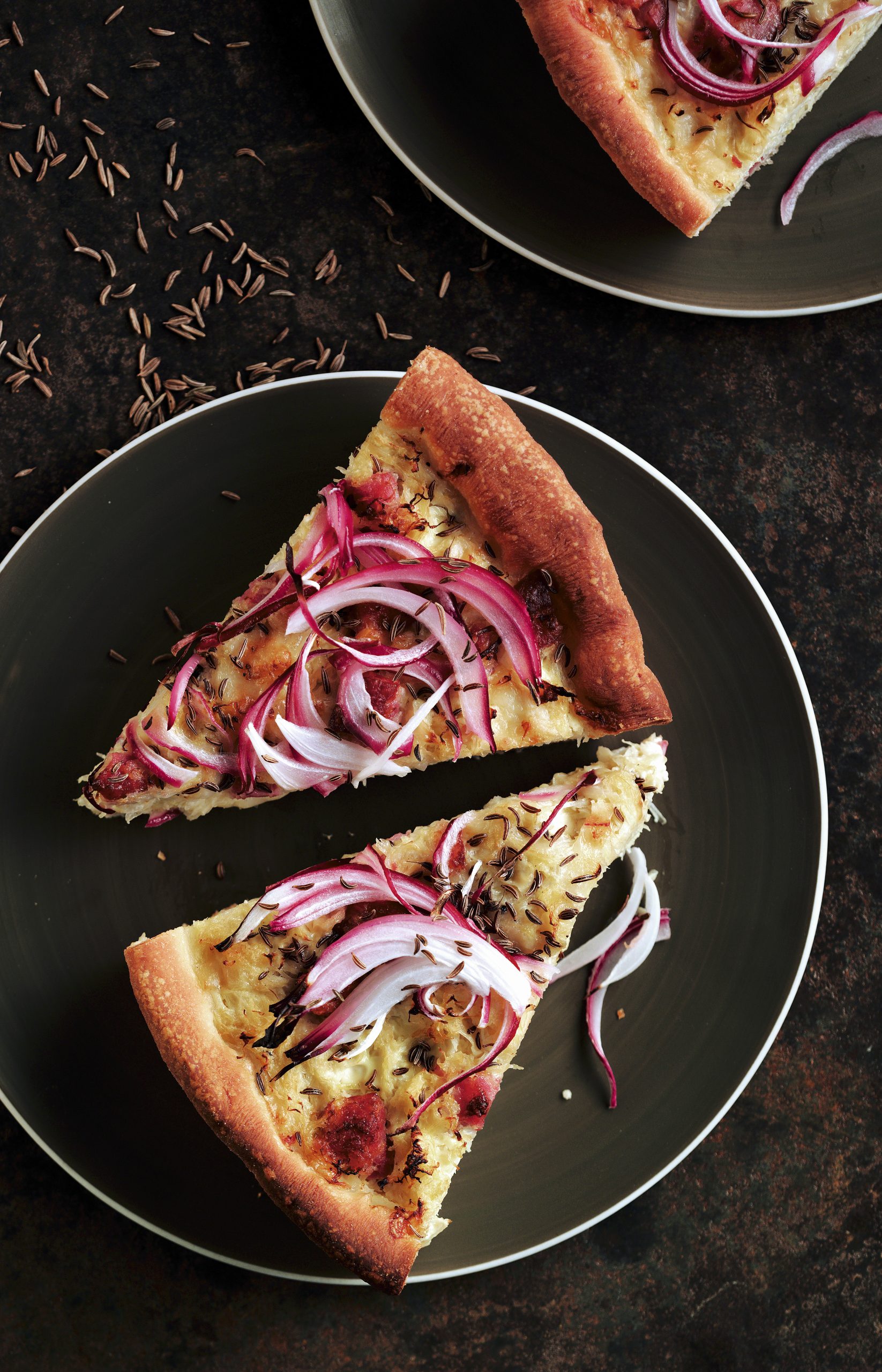 Tarte choucroute-cumin