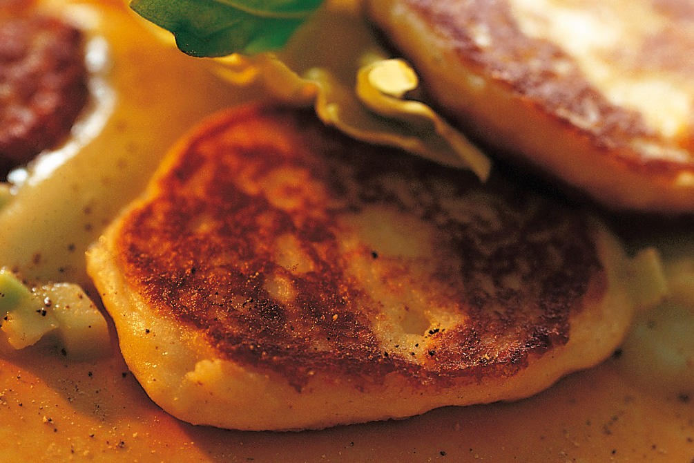 Galettes de purée de pommes de terre au Sbrinz