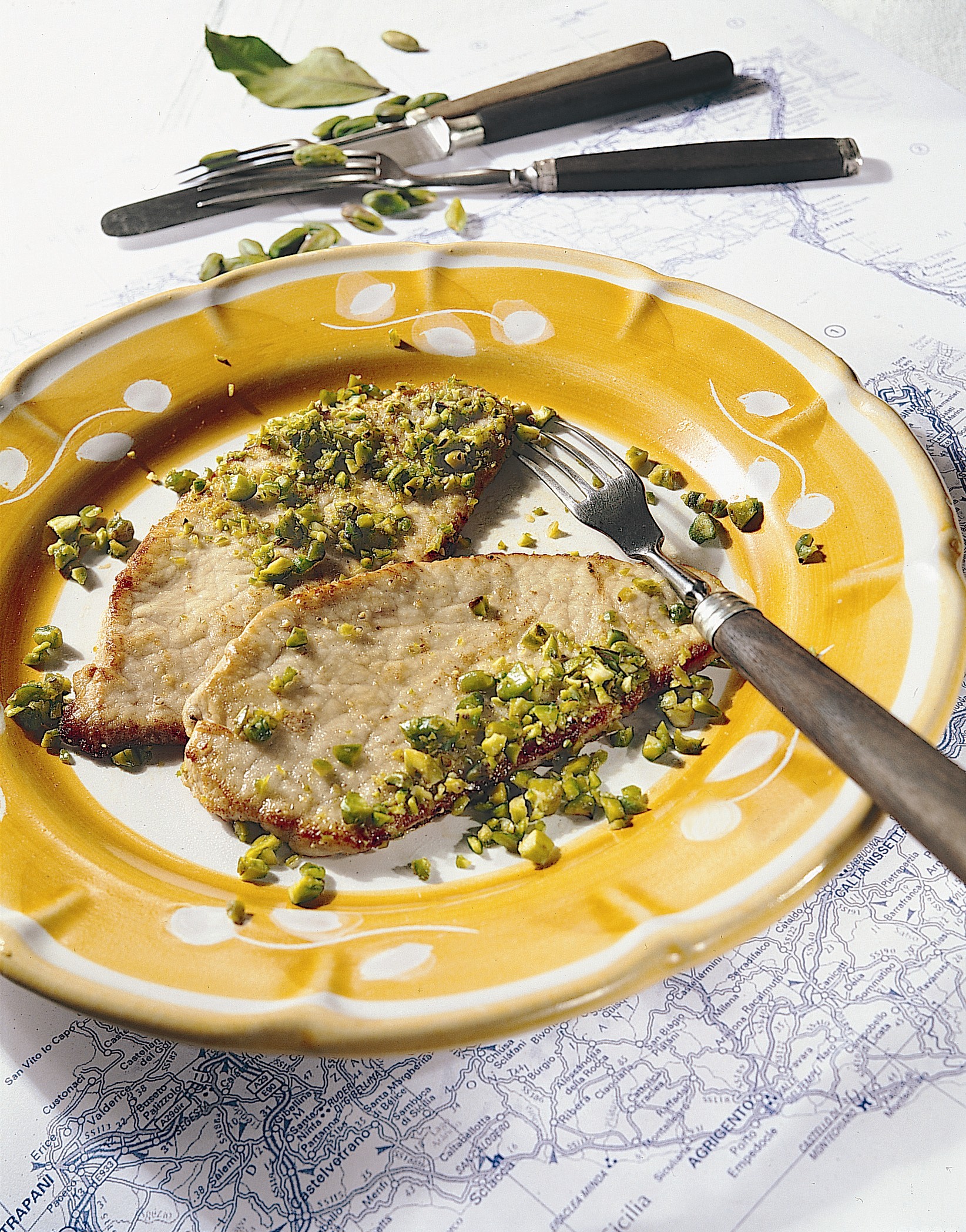 Scaloppine al pistacchio (escalopes de veau aux pistaches)
