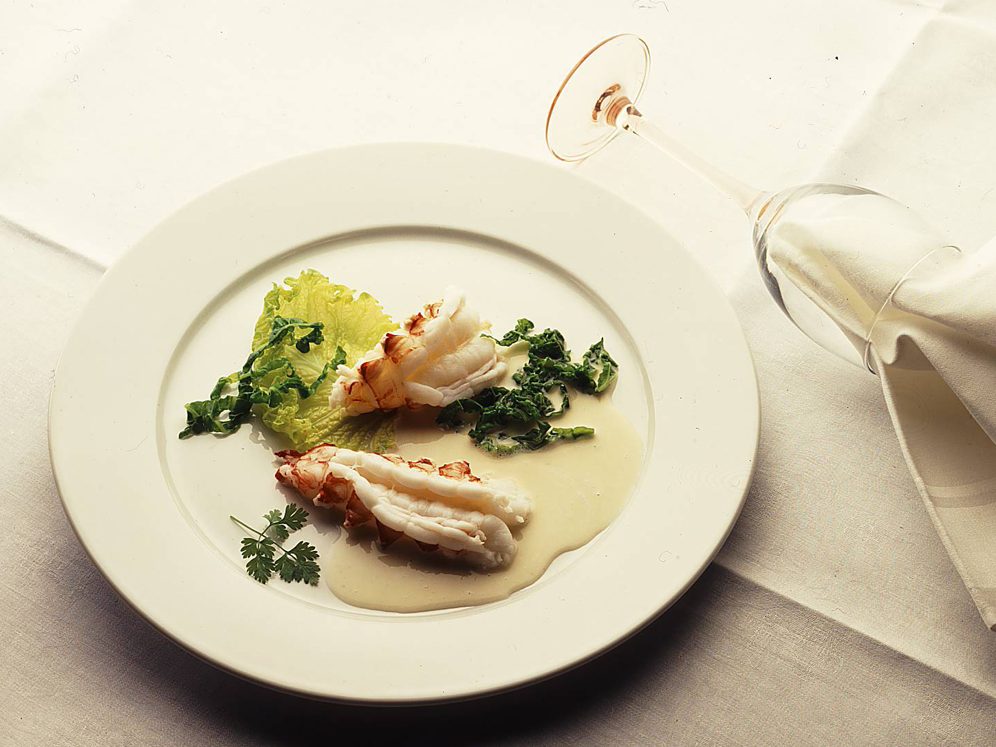 Scampi an Kümmelsauce