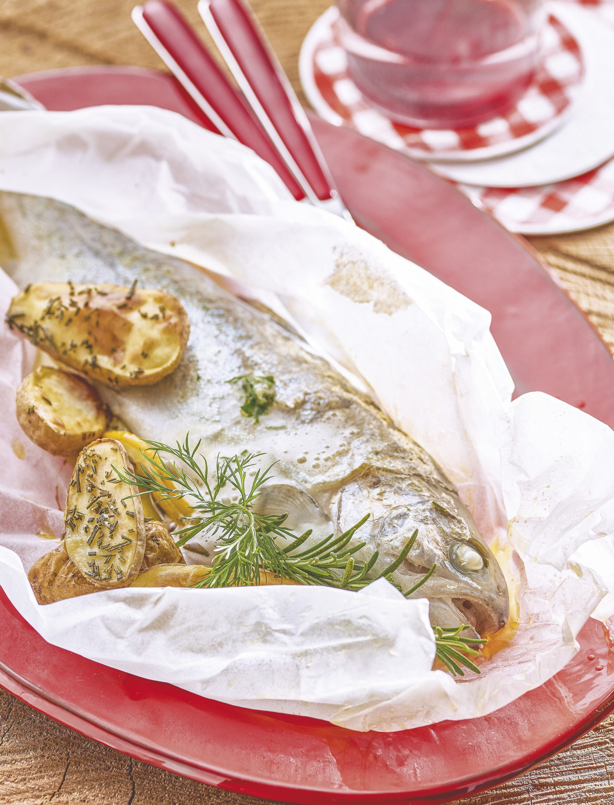 Schaffhauser Rheinforellen mit Kartoffeln