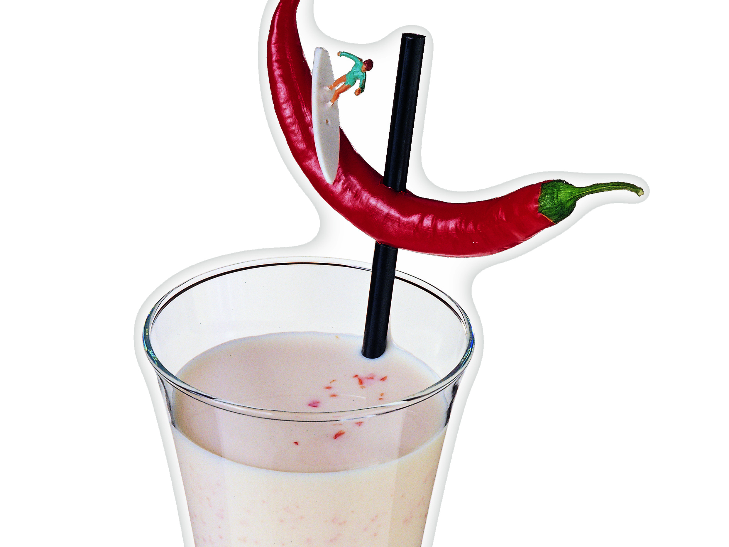 Scharfe Honigmilch
