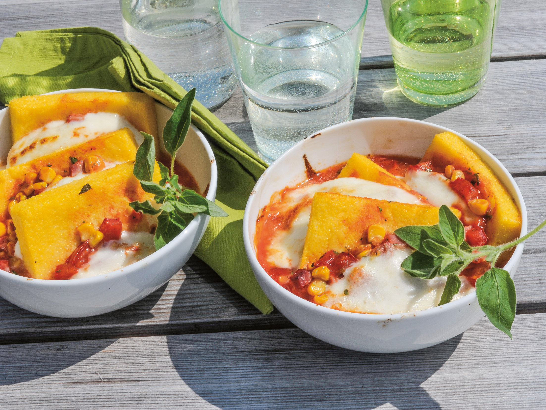Schinken-Mais-Lasagne