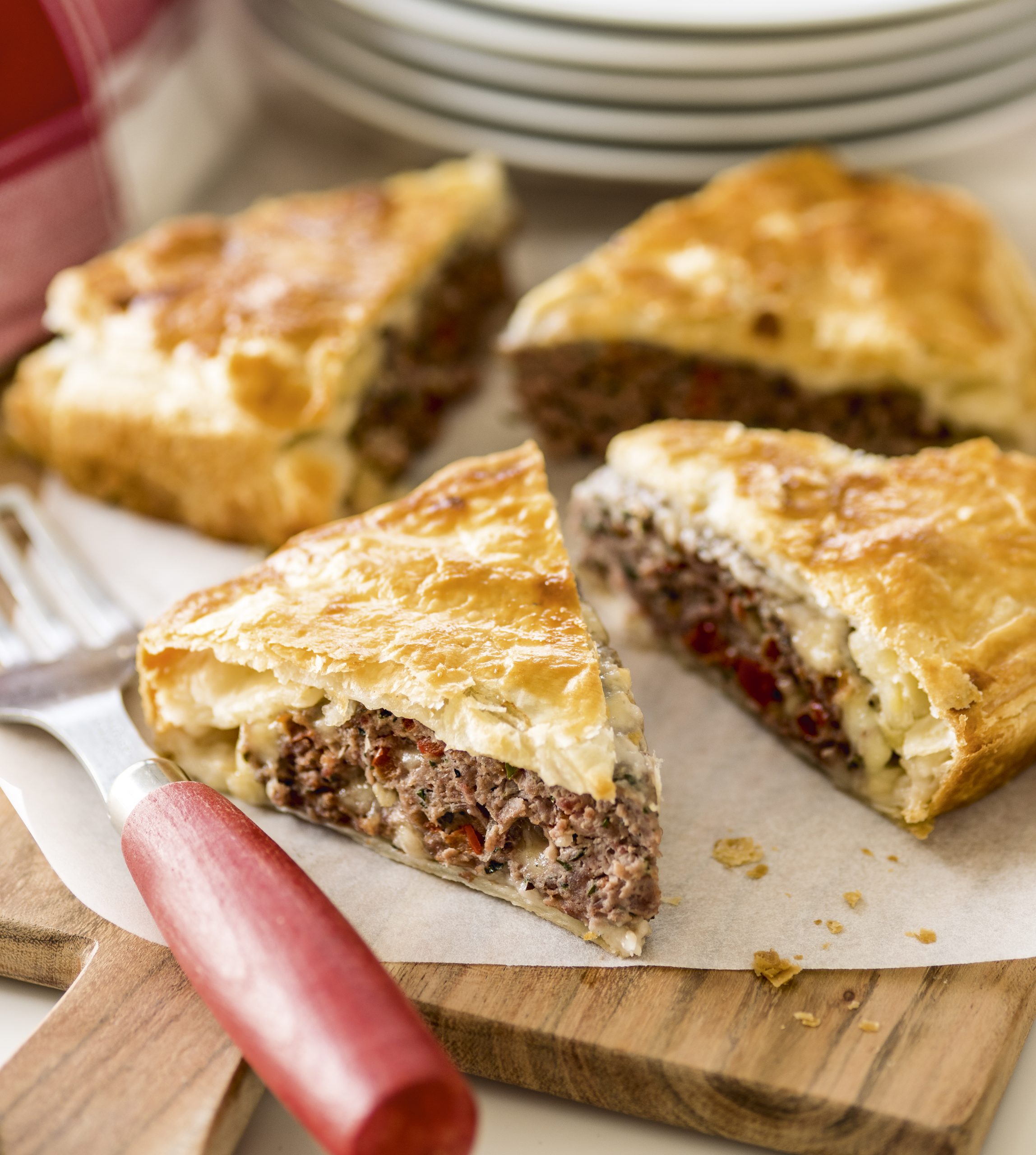Schnelle Churer Fleischtorte mit Mozzarella