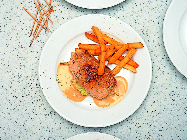 Escalopes de porc farcies de vacherin