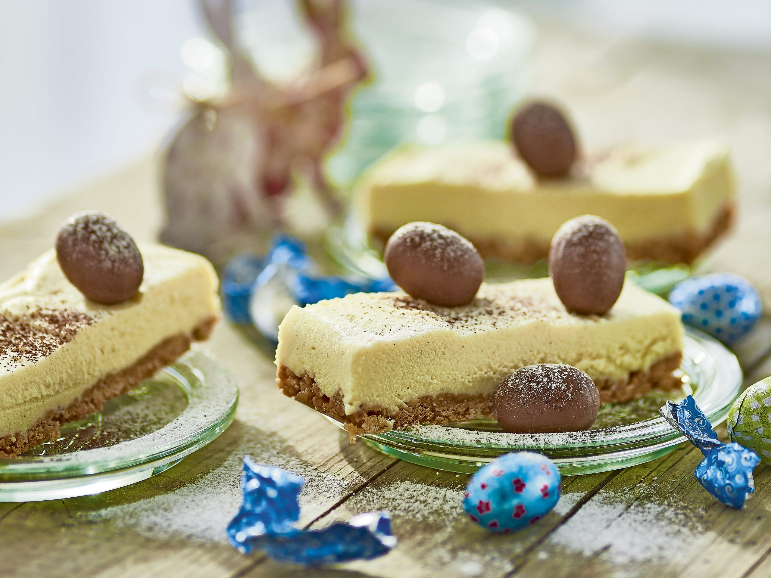 Tranches aux oeufs en chocolat