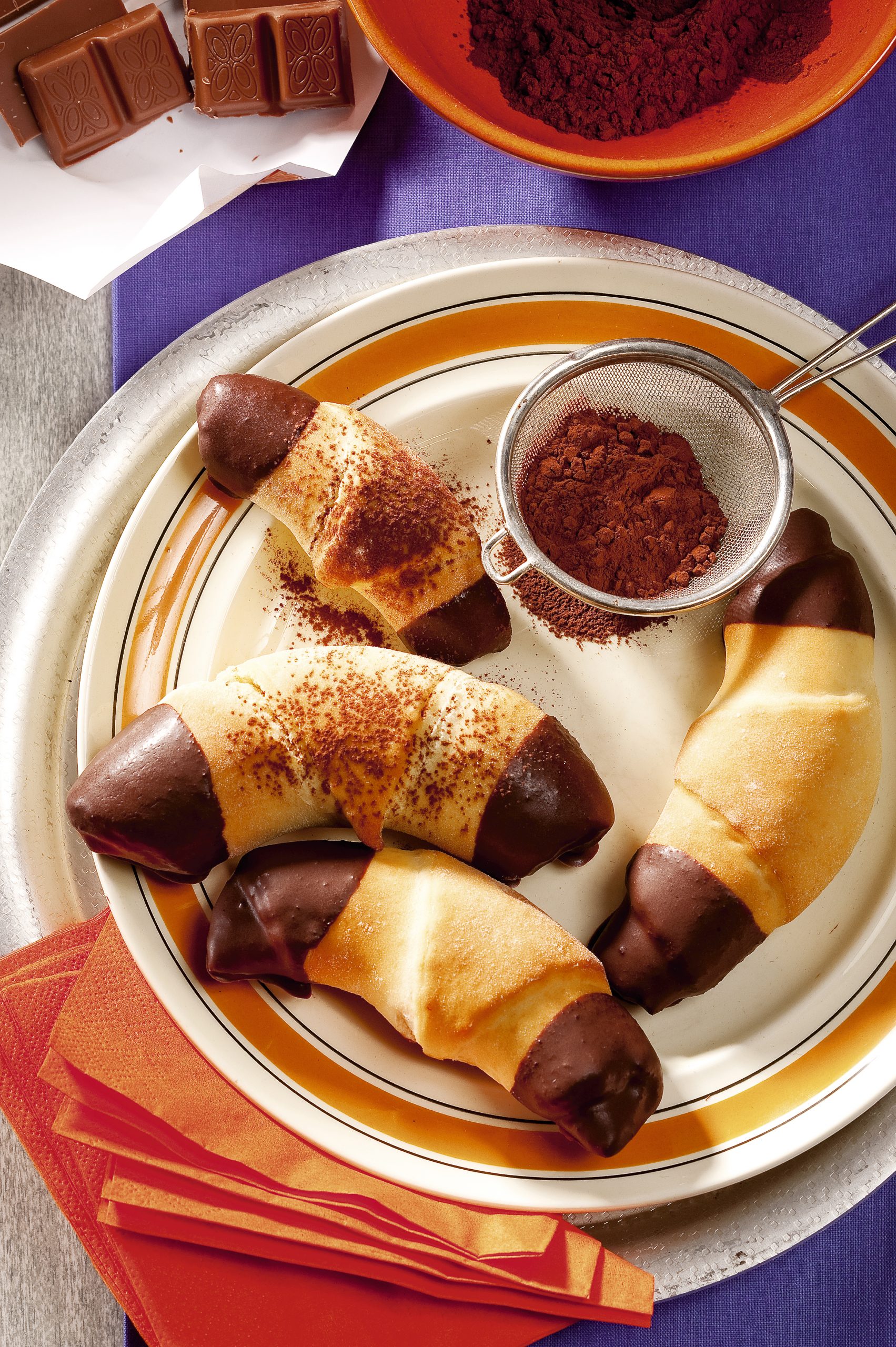 Croissants au chocolat