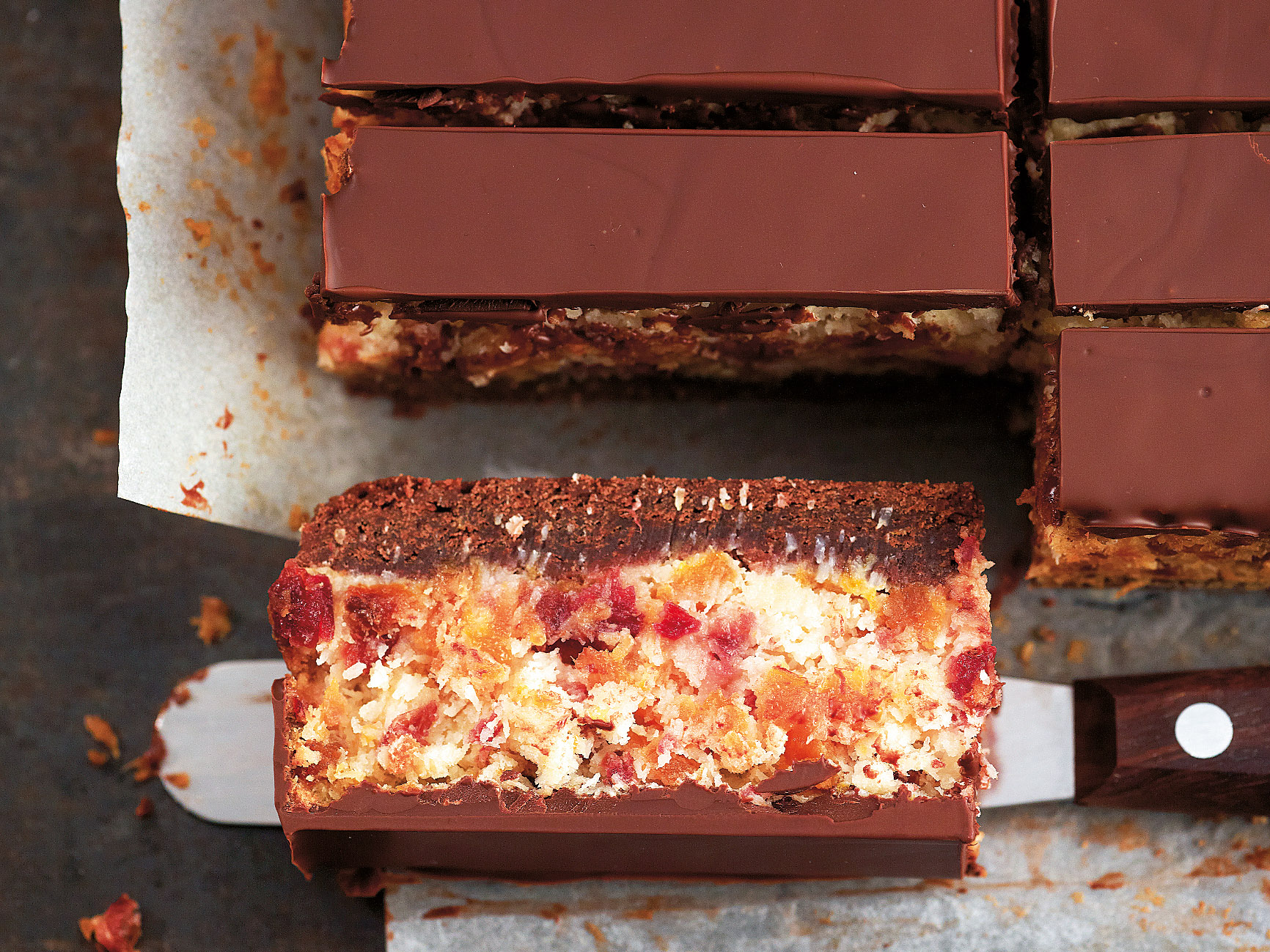 Tranches choco-fruits
