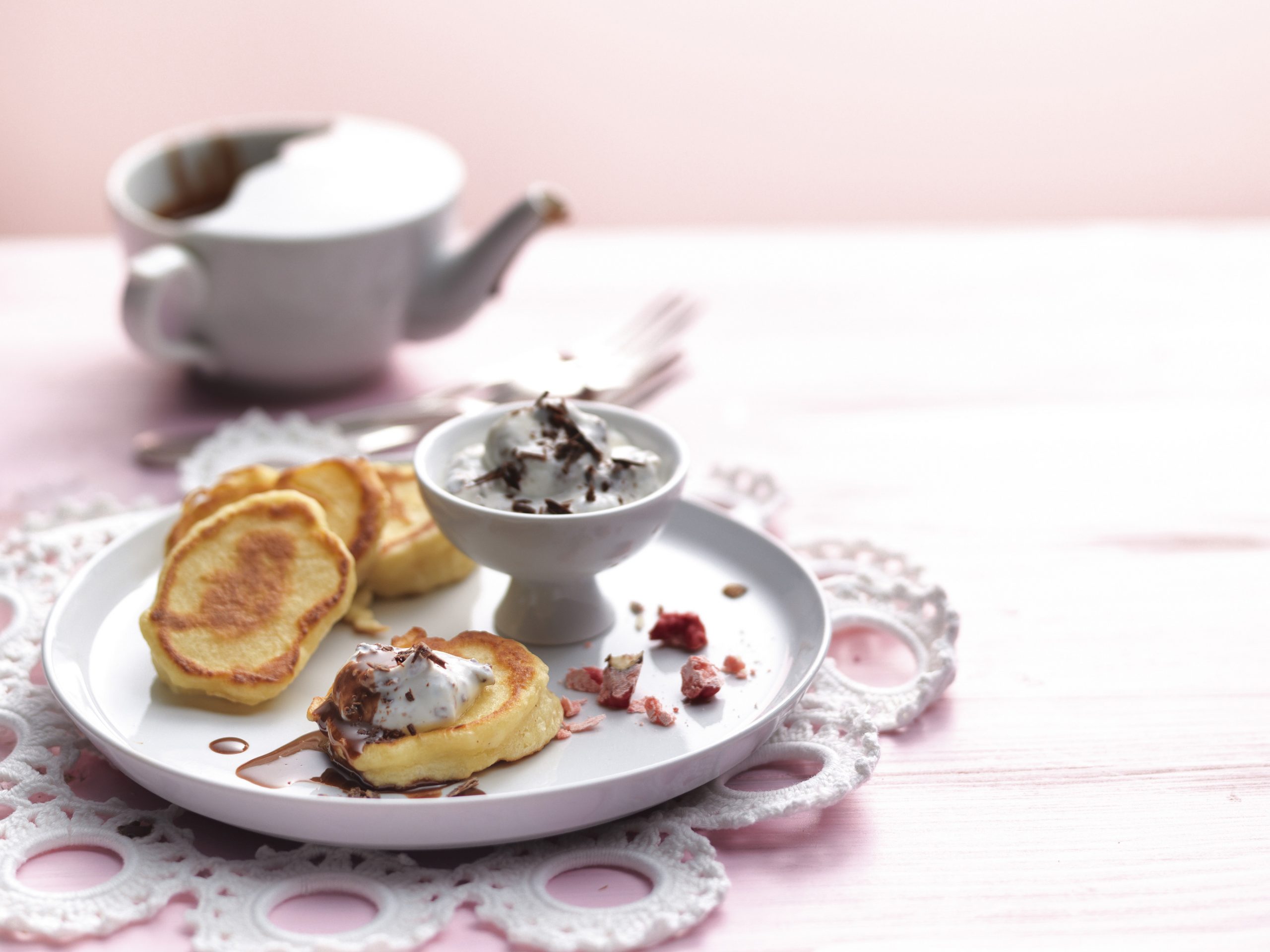 Schokolade-Quark-Blinis