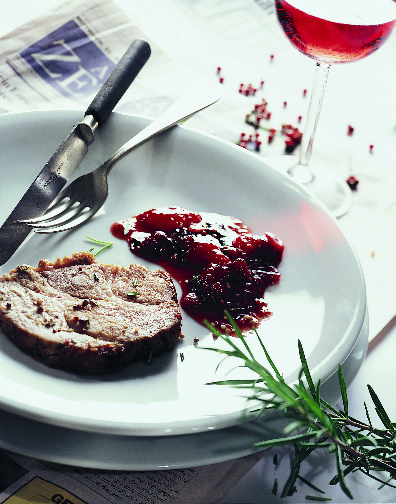 Schweinsbraten mit Zwetschgen-Chutney