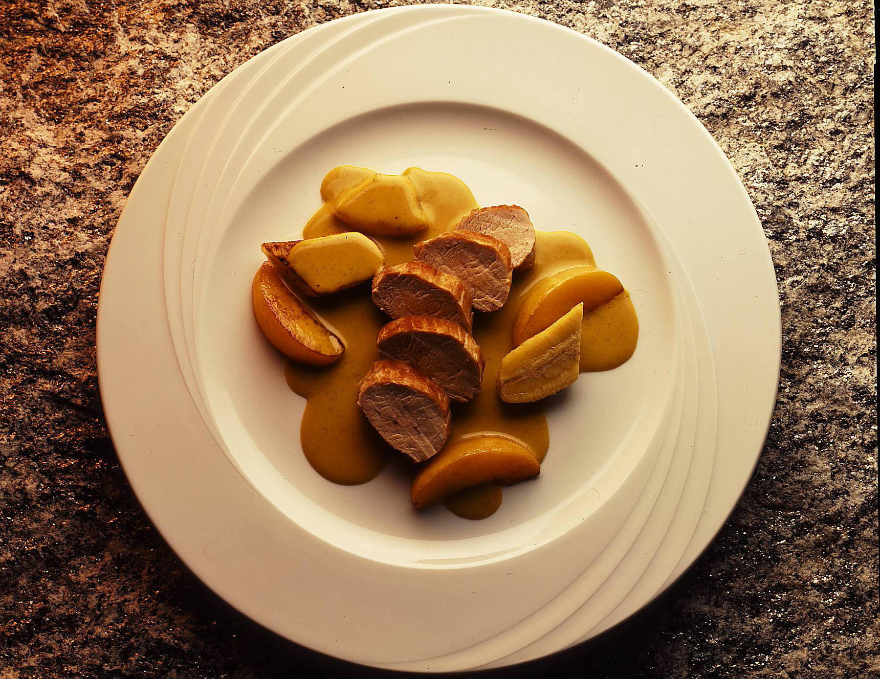 Schweinsfilet an Currysauce