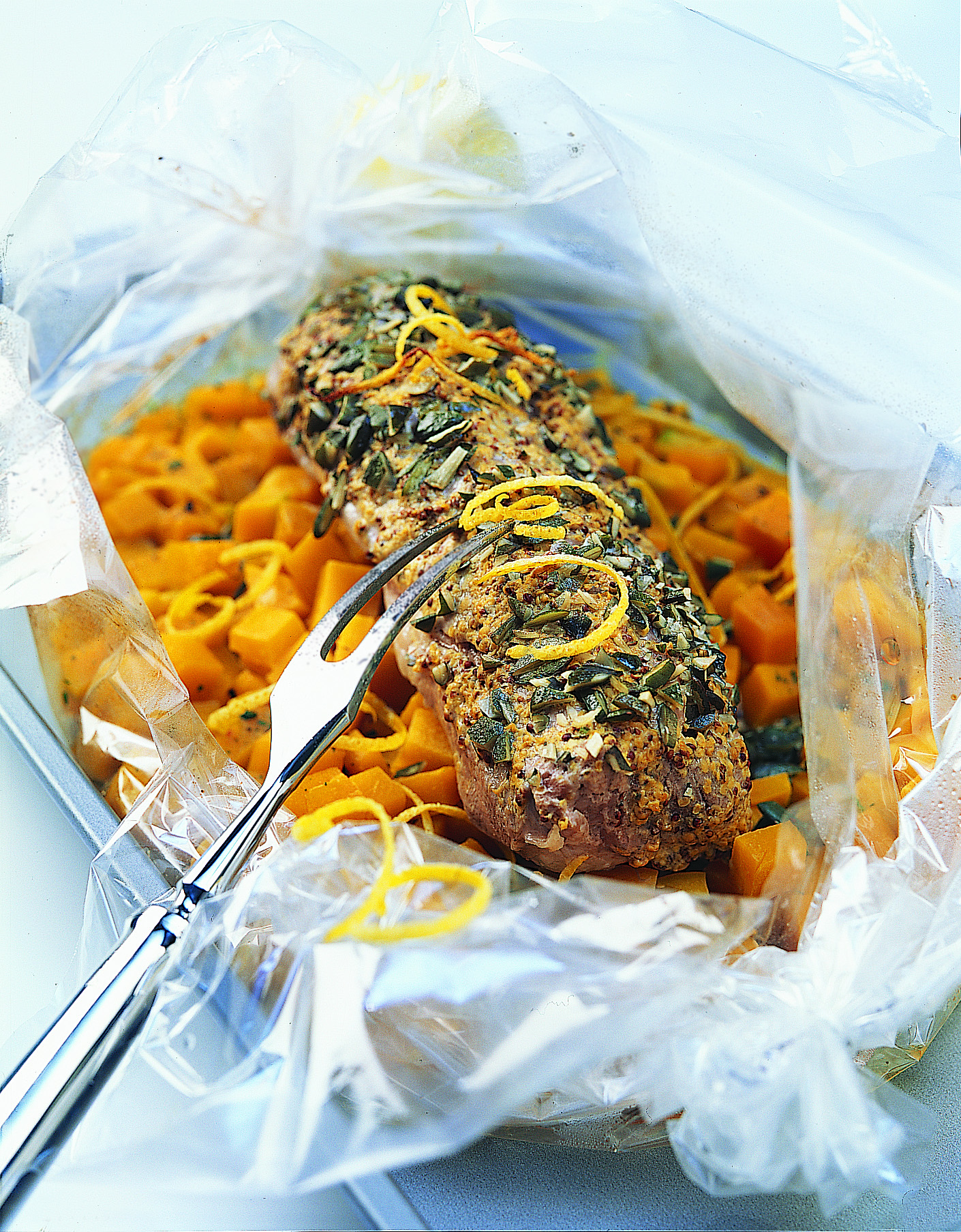 Schweinsfilet auf Kürbis