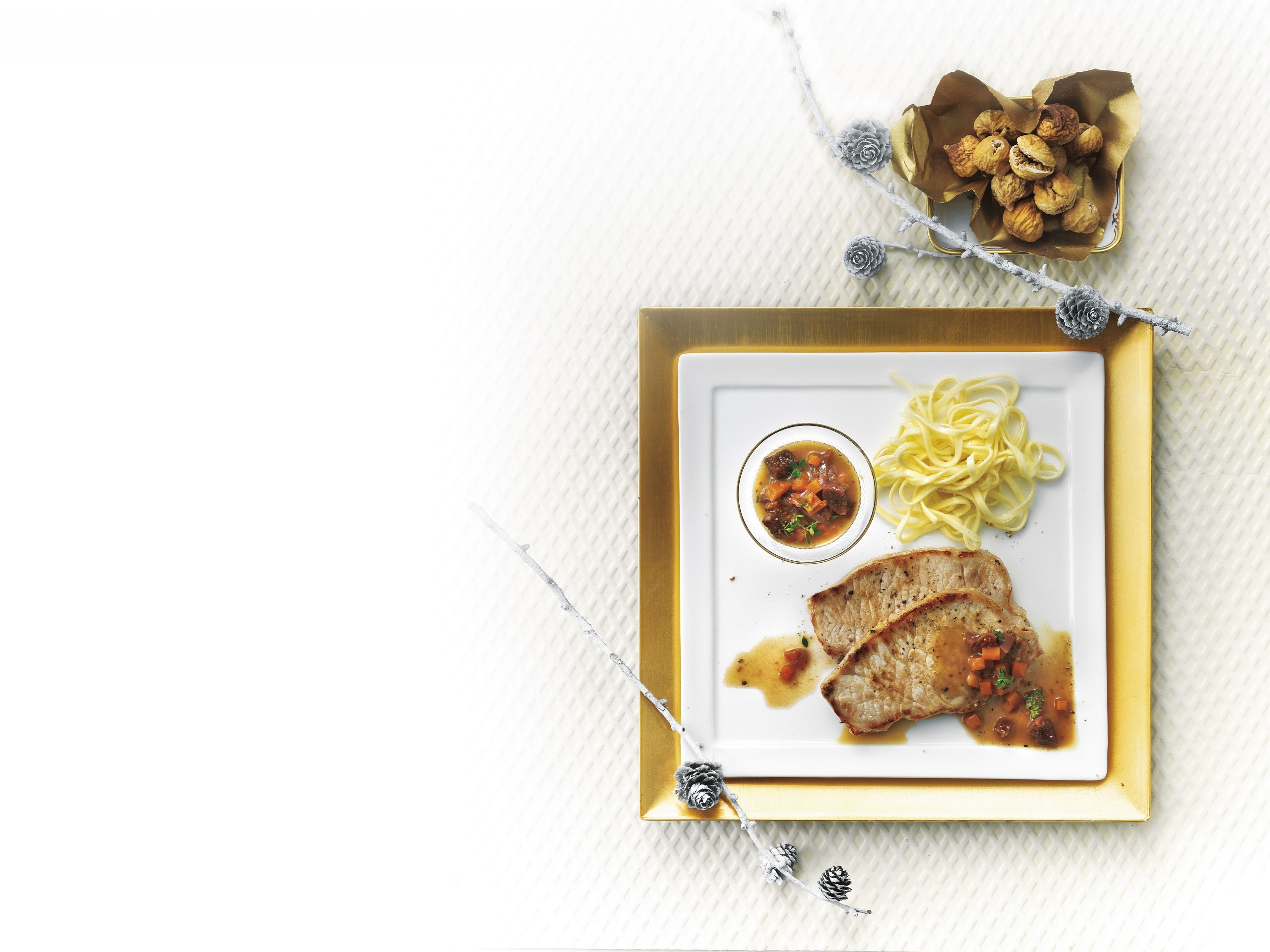 Schweinsplätzli mit Feigen-Rüebli-Sauce