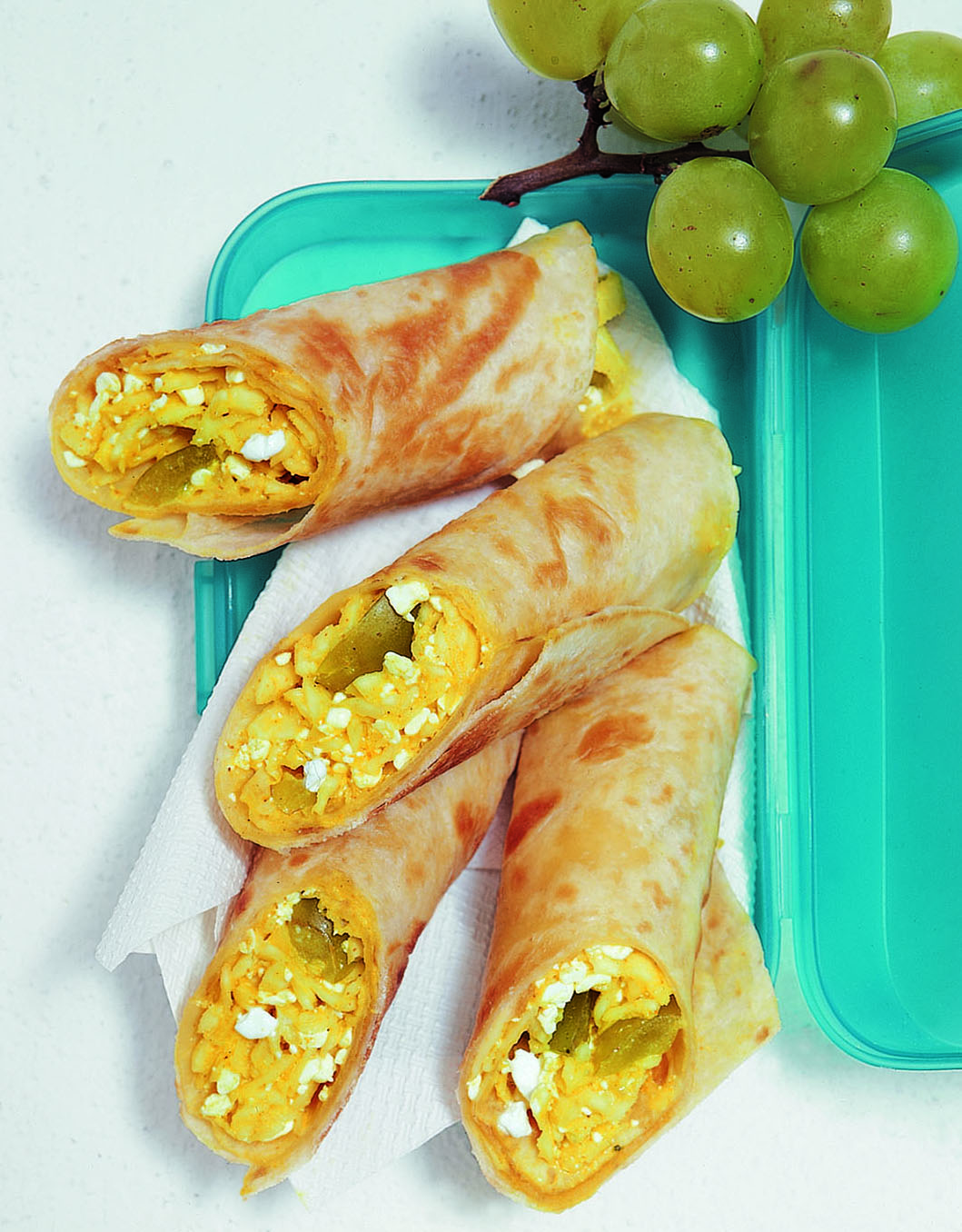 Sellerie-Curry-Wraps mit Hüttenkäse