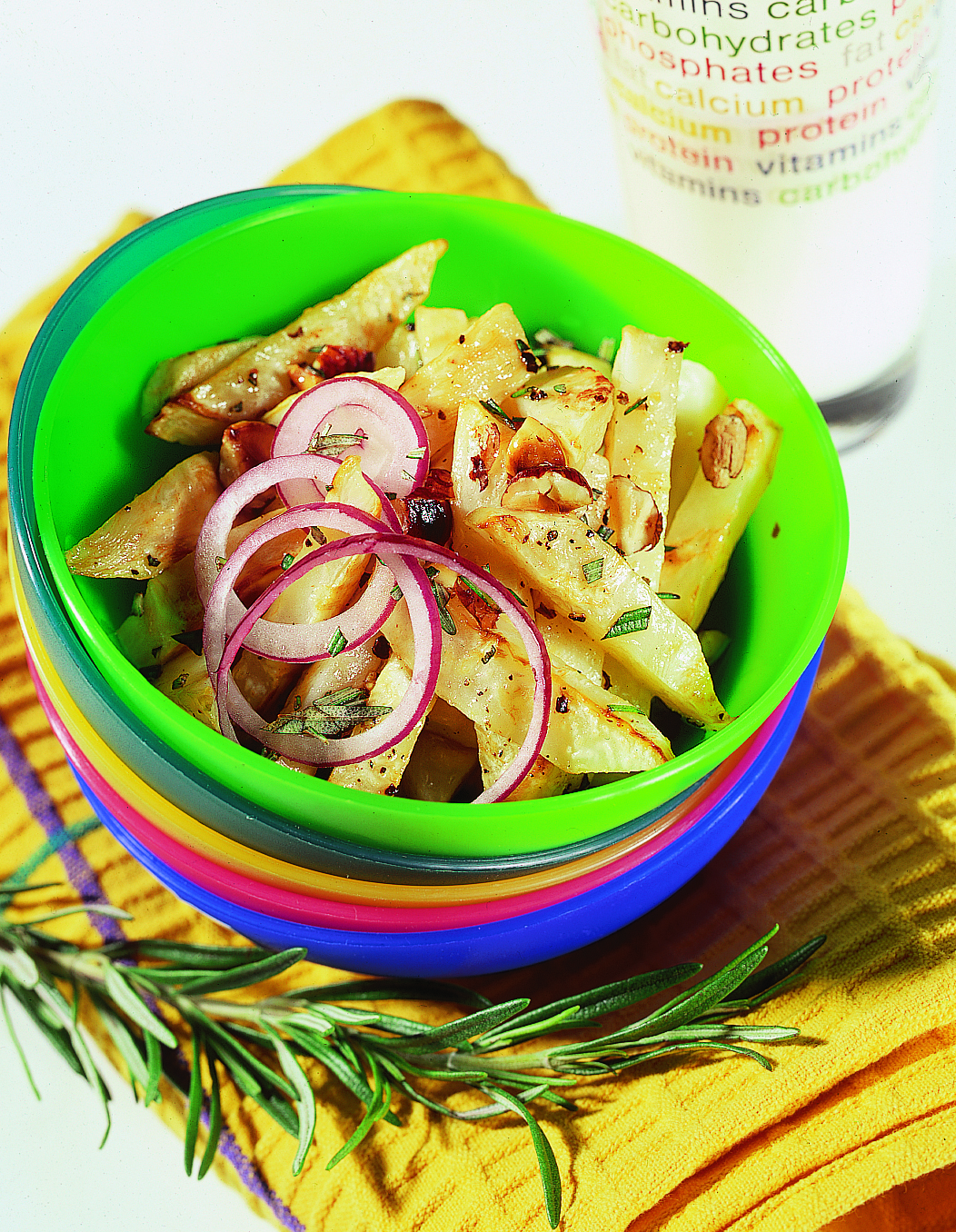 Céleri avec vinaigrette aux noix