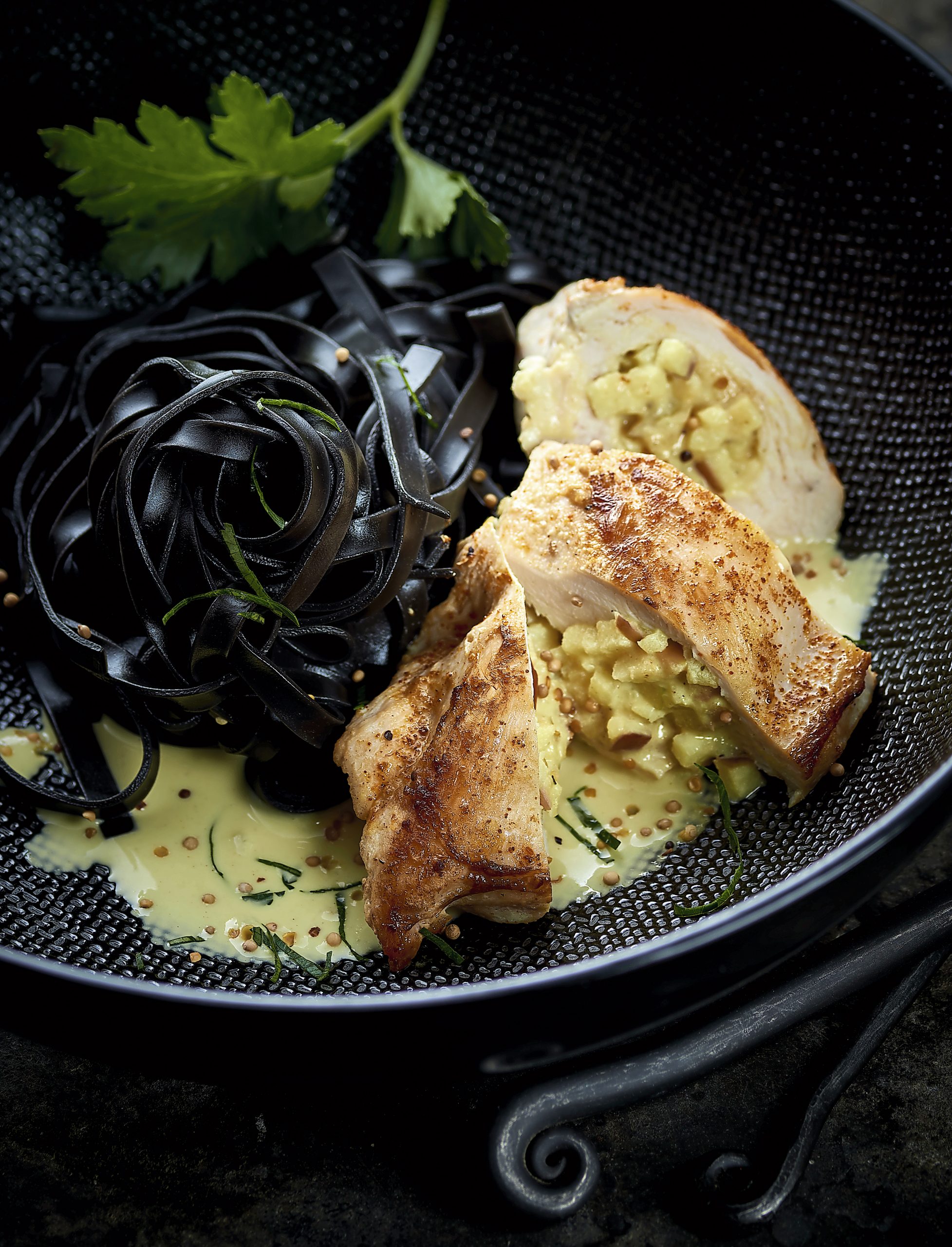 Senf-Apfel-Pouletbrüstli