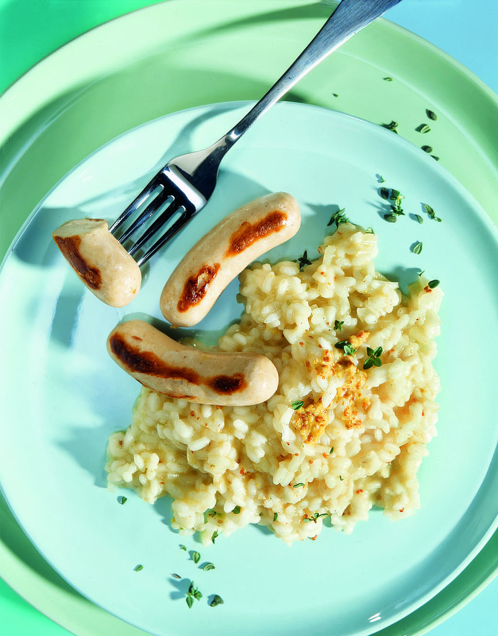 Senfrisotto mit gebratenen Cipollatas