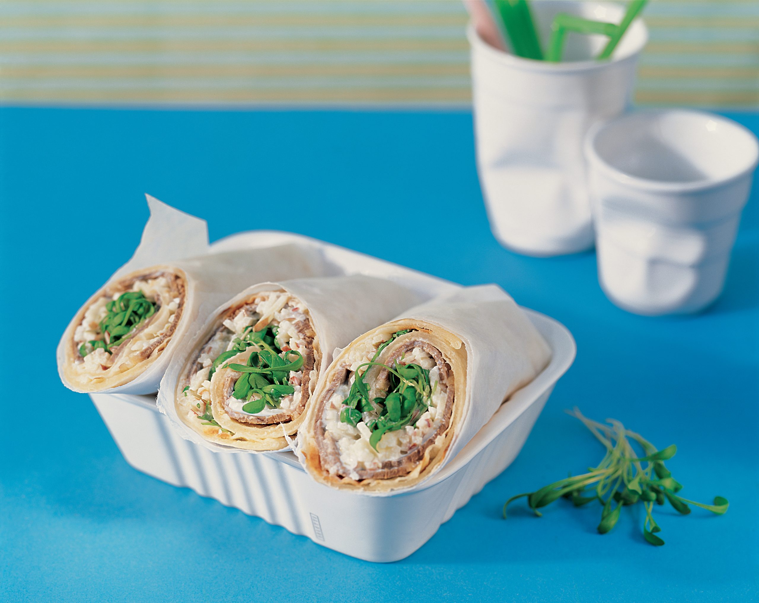 Wraps à la viande et à la pomme