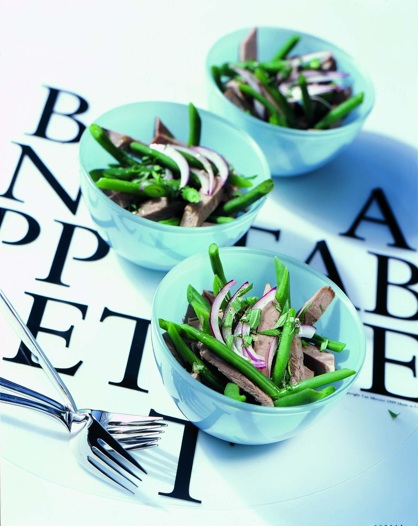 Siedfleischsalat mit Bohnen