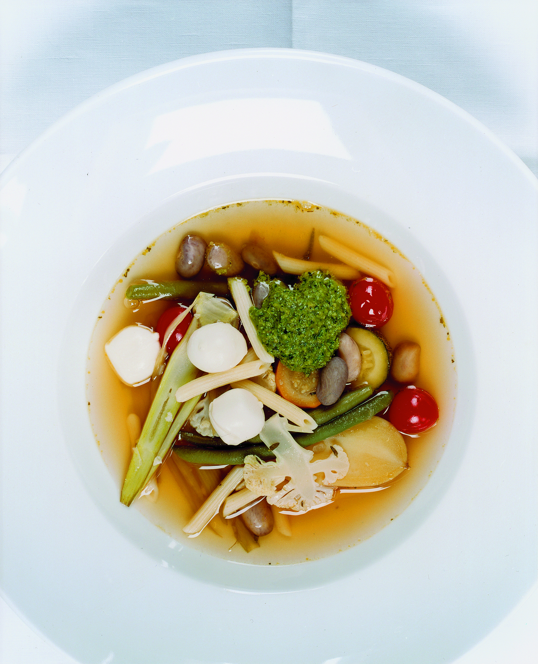 Minestrone estival (Soupe aux légumes à la tessinoise)