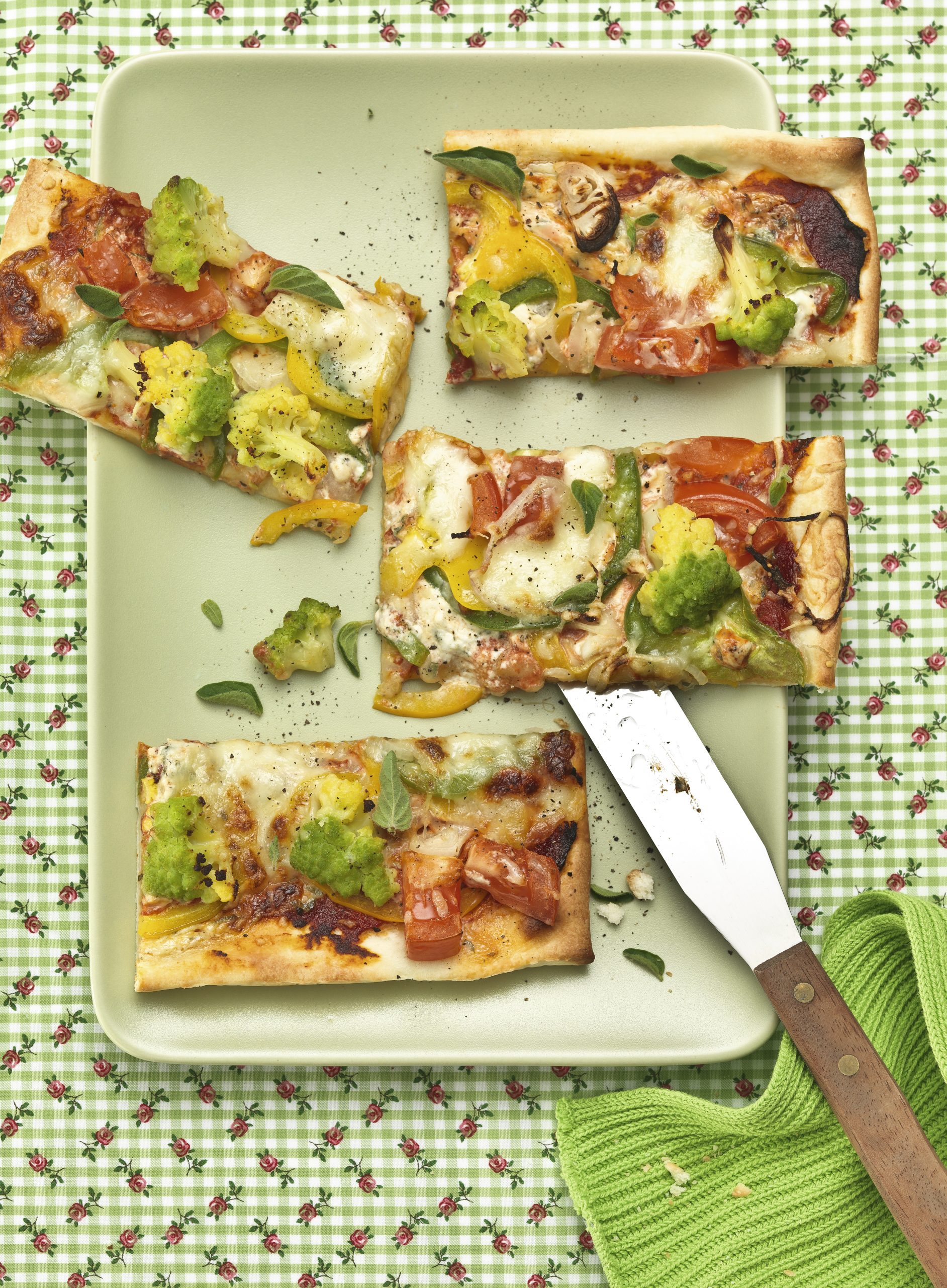 Pizza aux légumes d'été