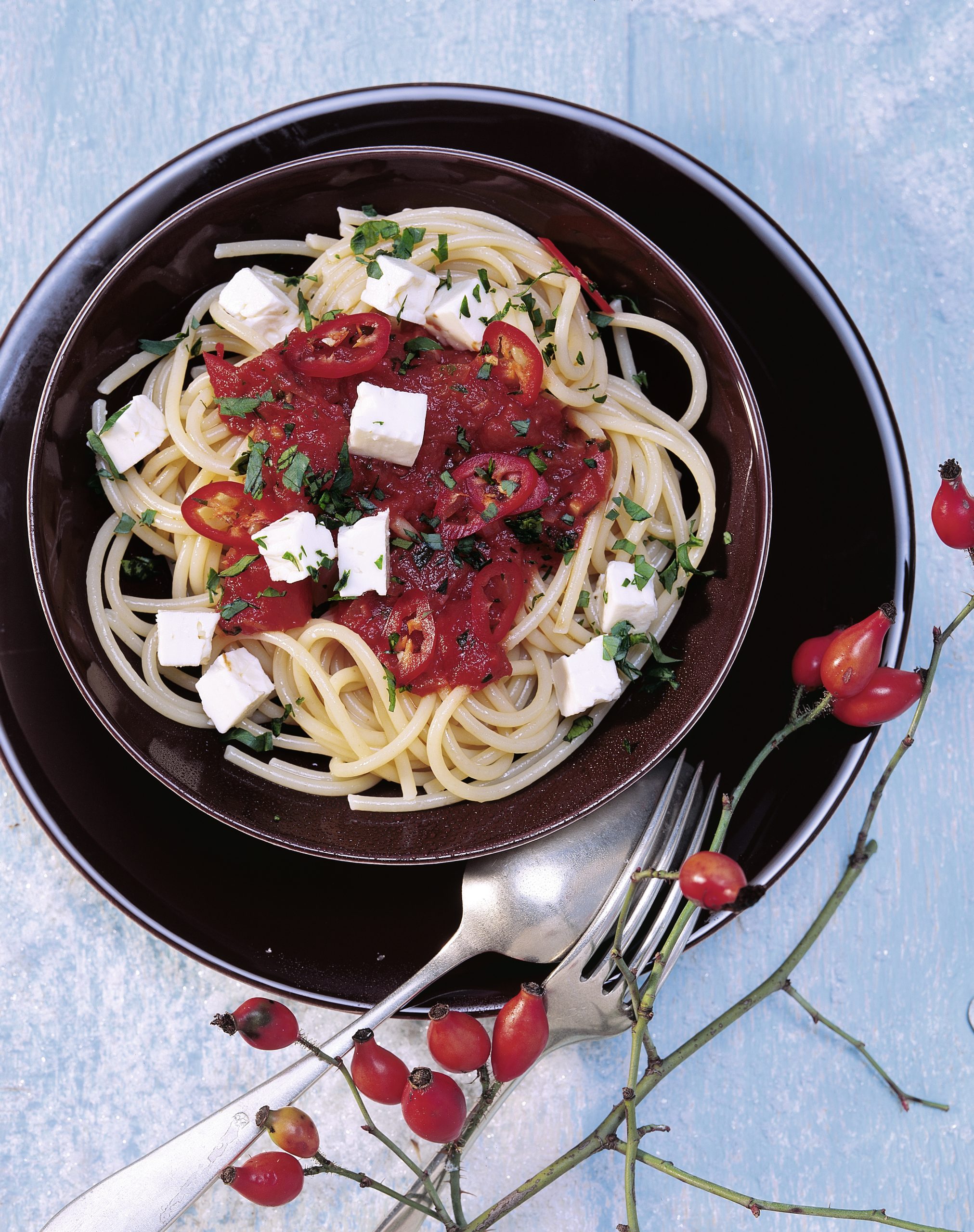 Spaghetti arrabiata