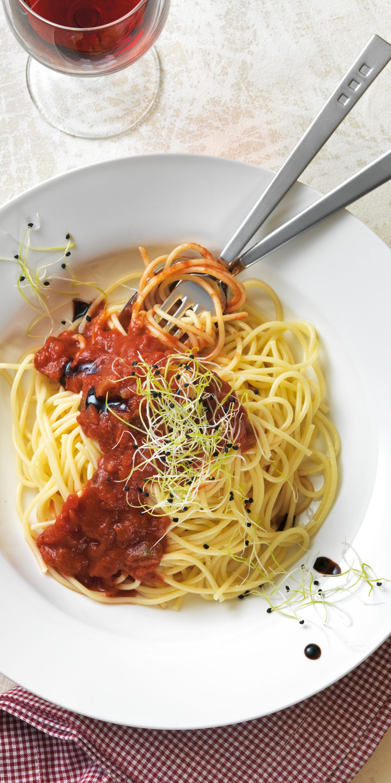 Spaghetti à la mode printanière