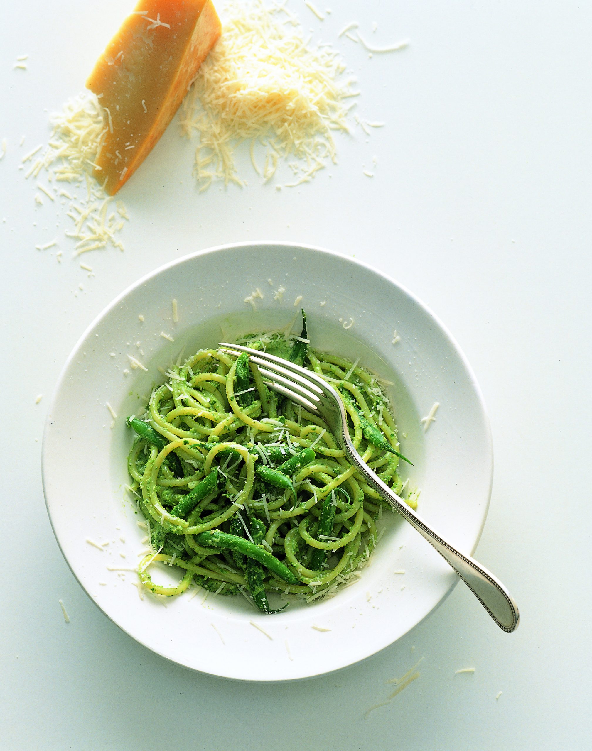 Duo haricots verts et pâtes au basilic facile : découvrez les recettes de  Cuisine Actuelle