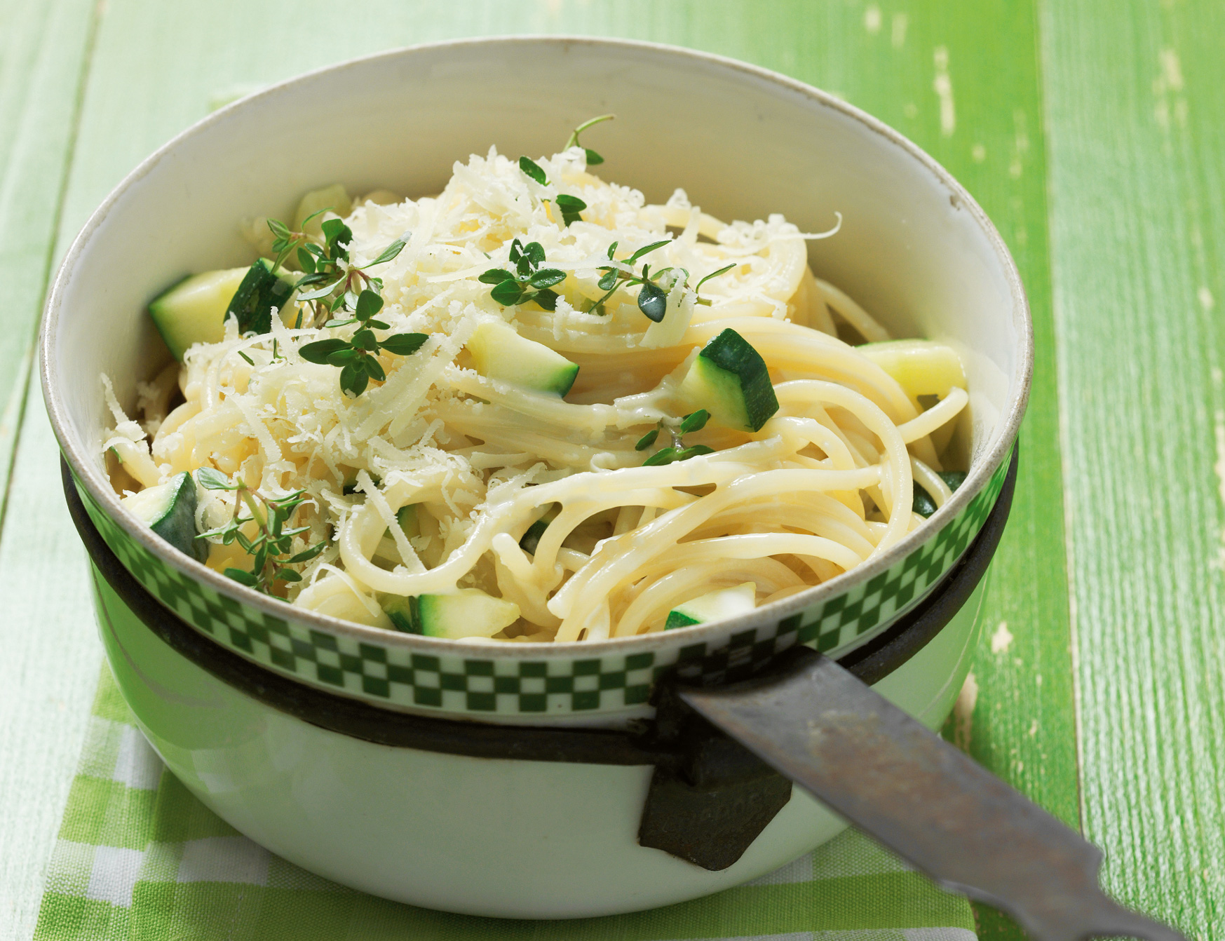 Spaghetti mit Zucchetti-Sauce
