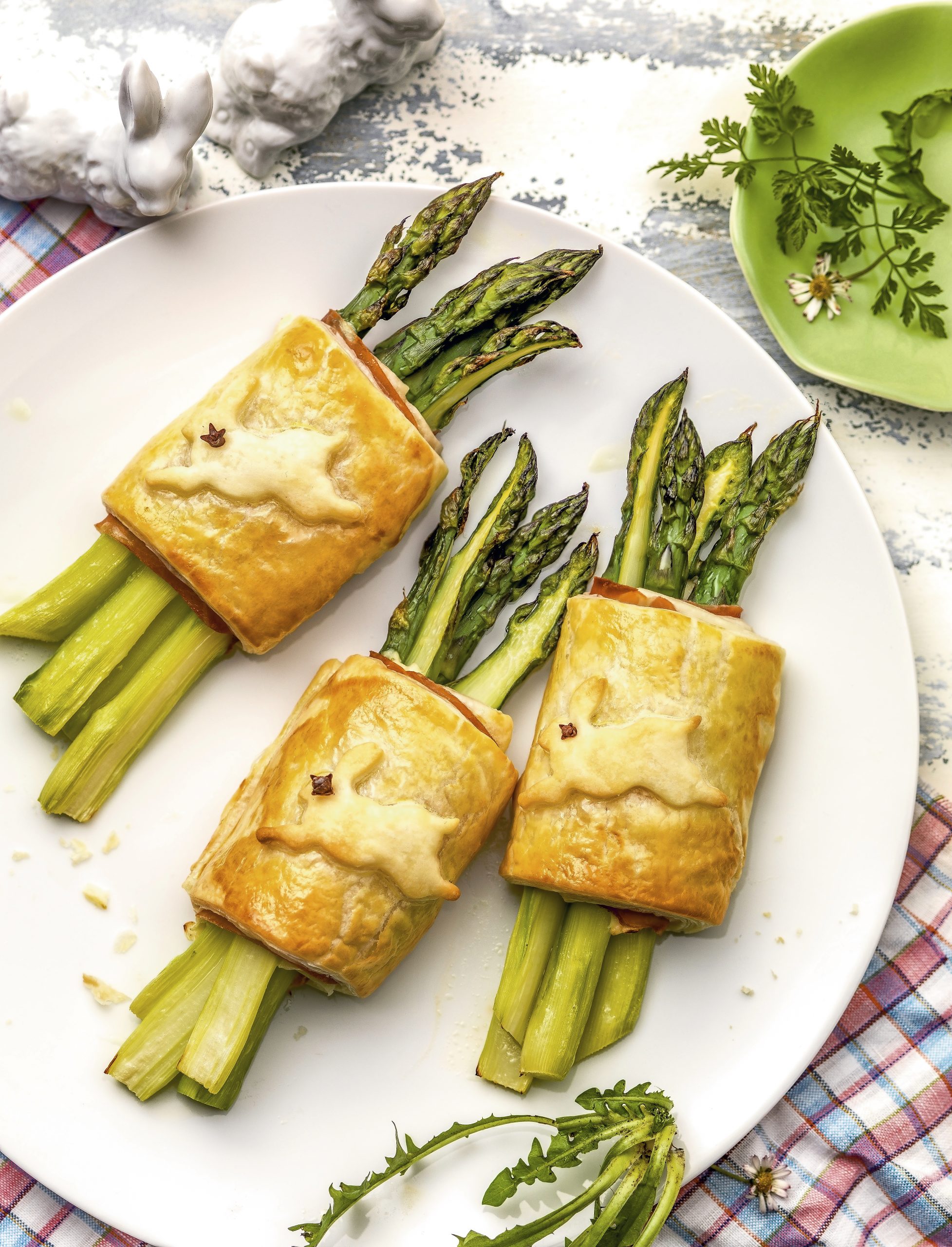 Feuilletés lapin aux asperges