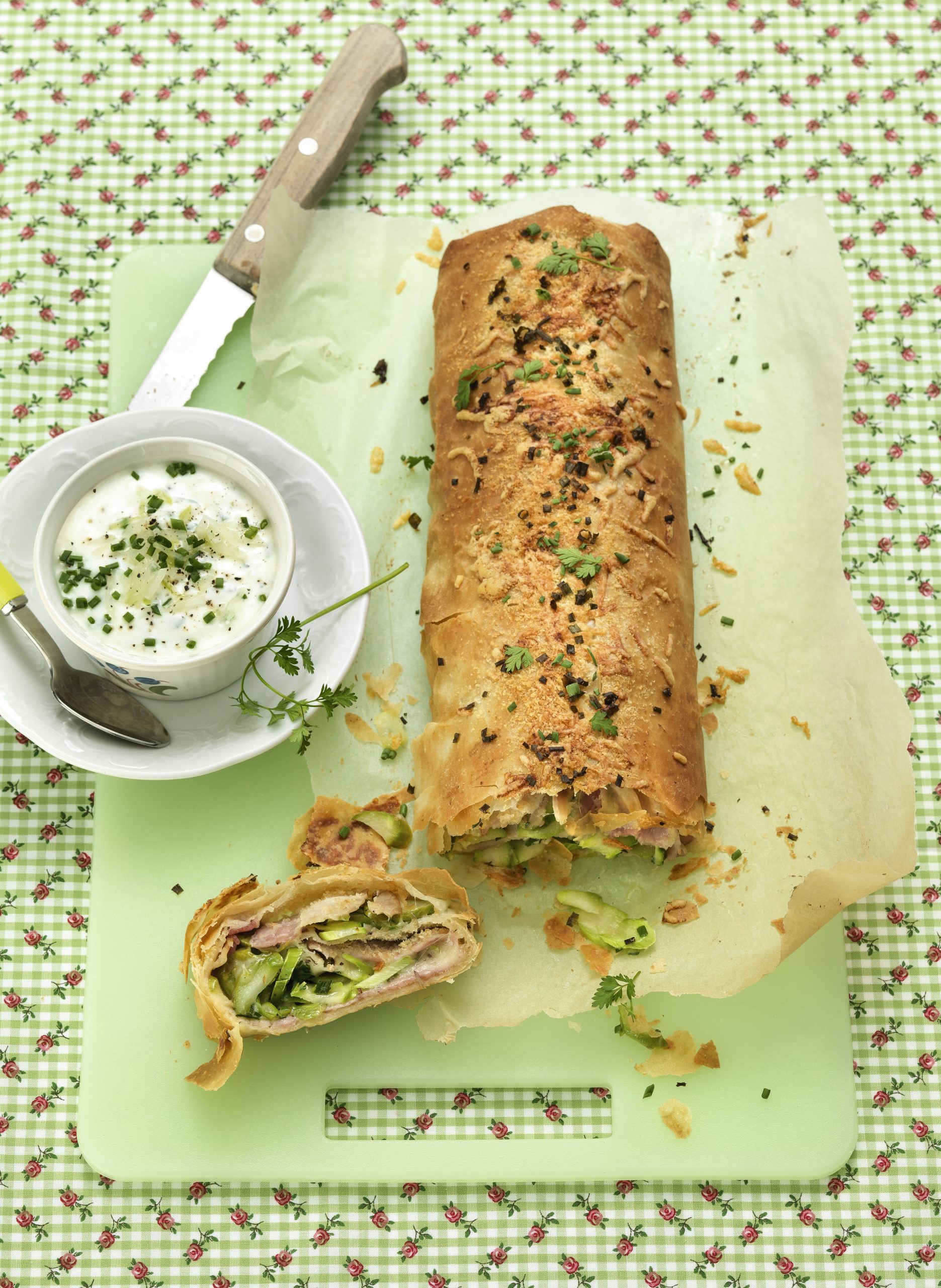 Strudel aux asperges