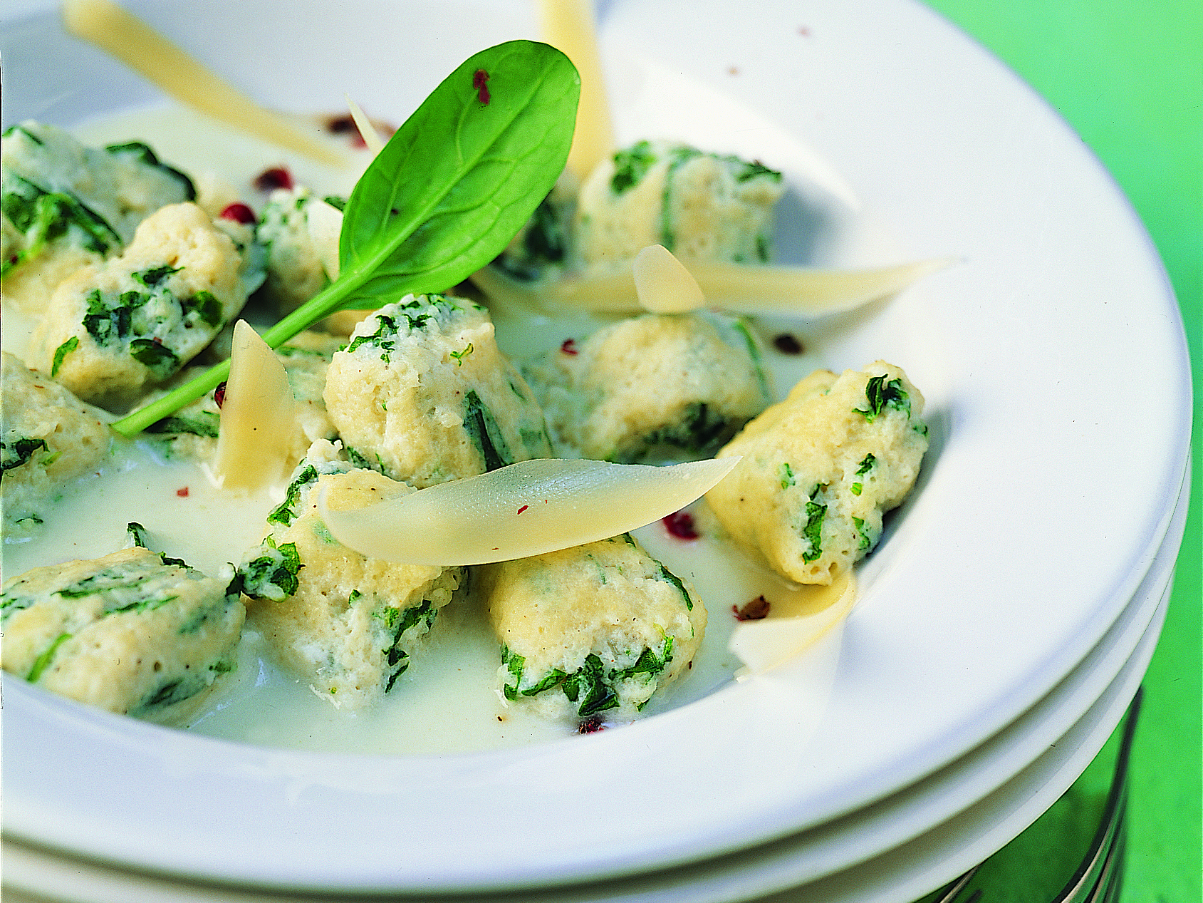 Gnocchi aux épinards sauce aux colraves