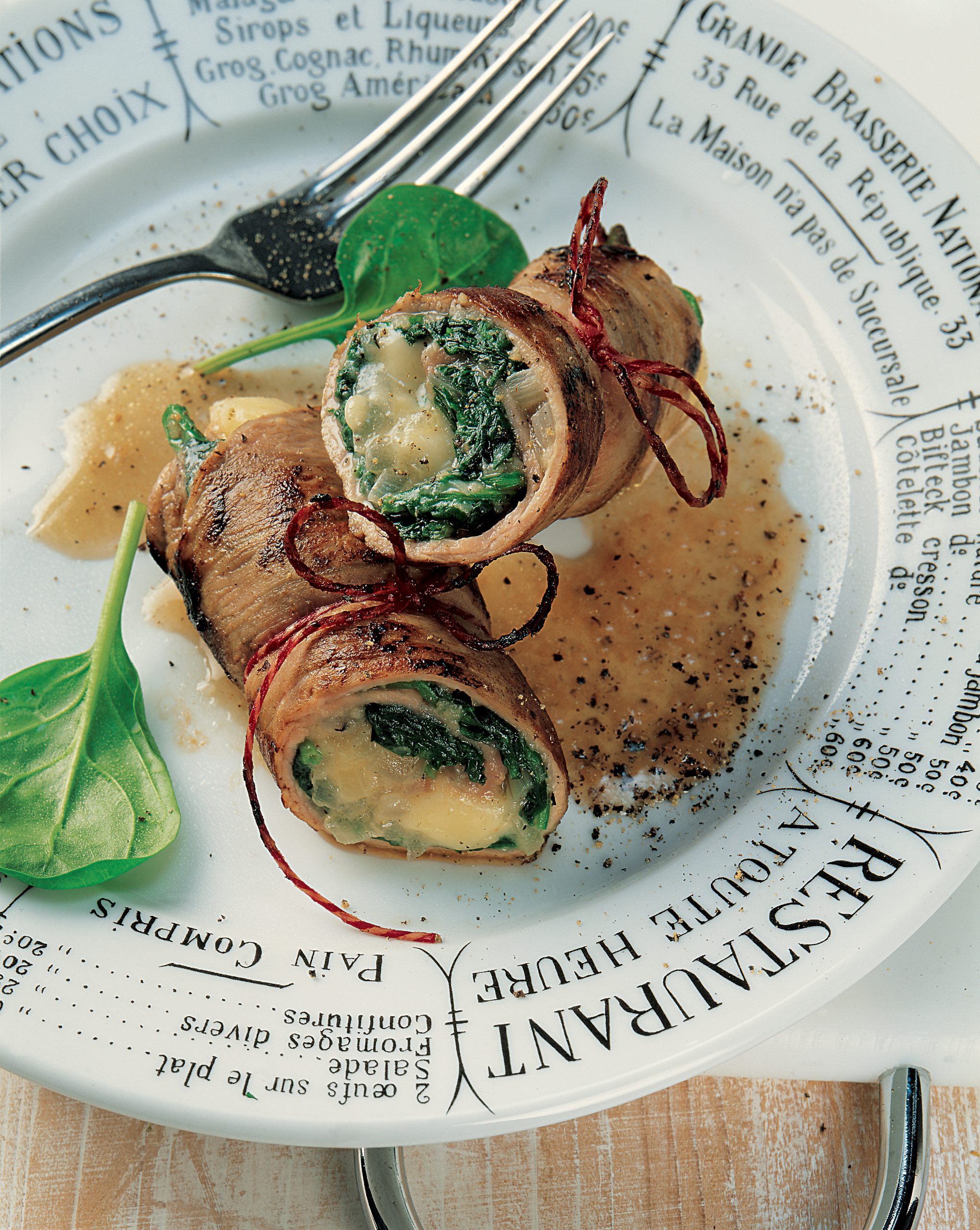 Fricandeaux aux épinards et au fromage
