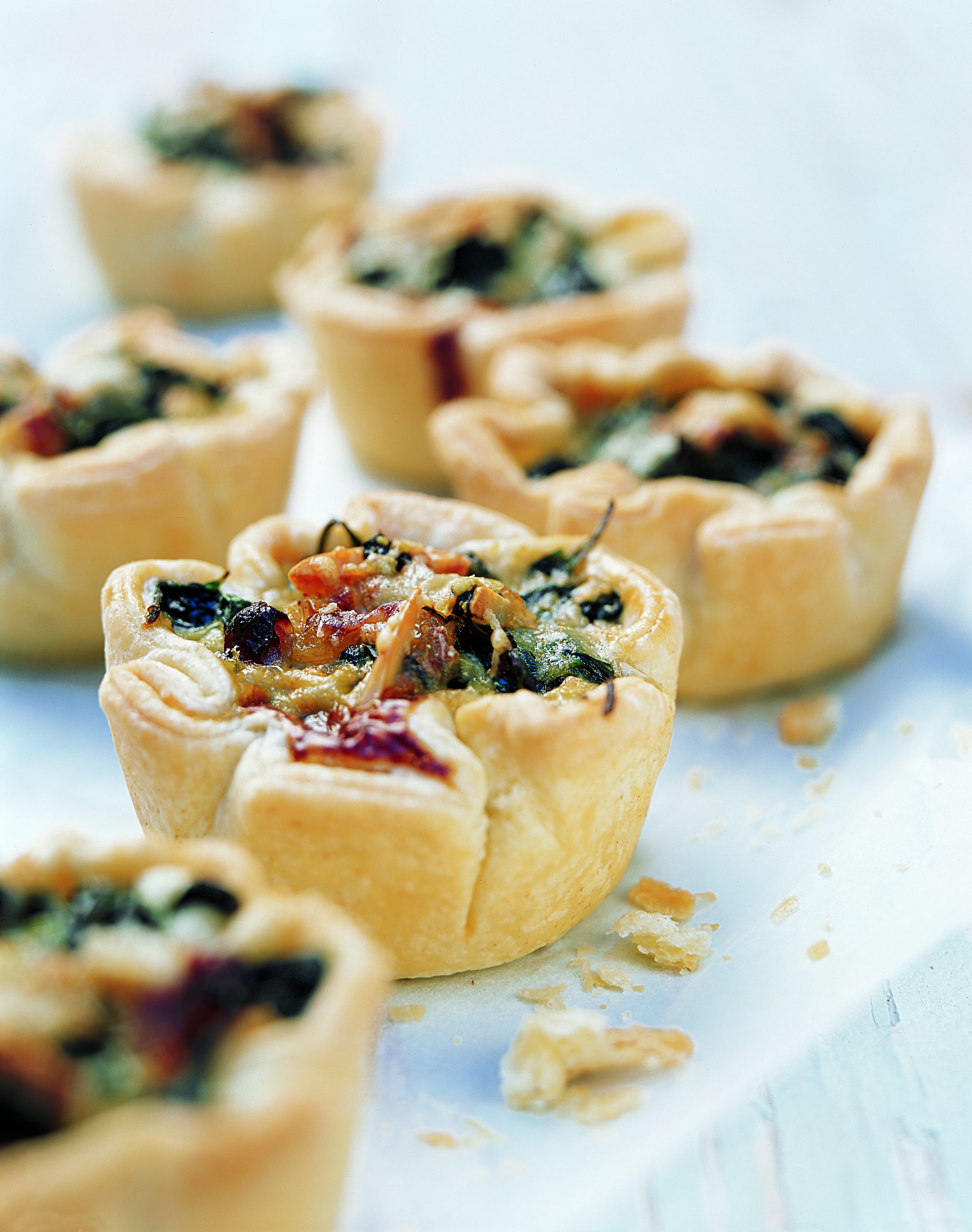 Spinat-Käse-Tartelettes