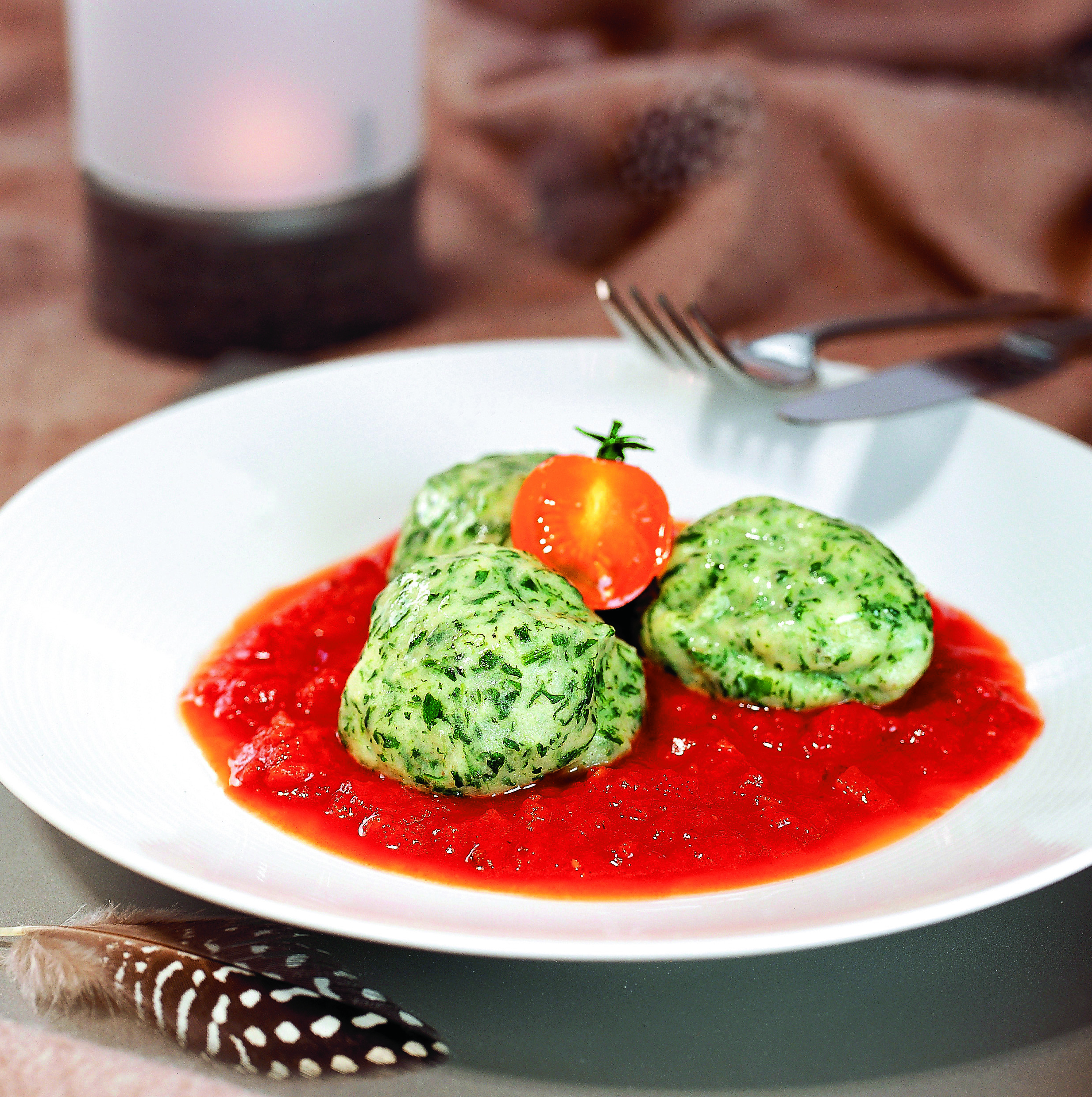 Boulettes aux épinards à la thurgovienne