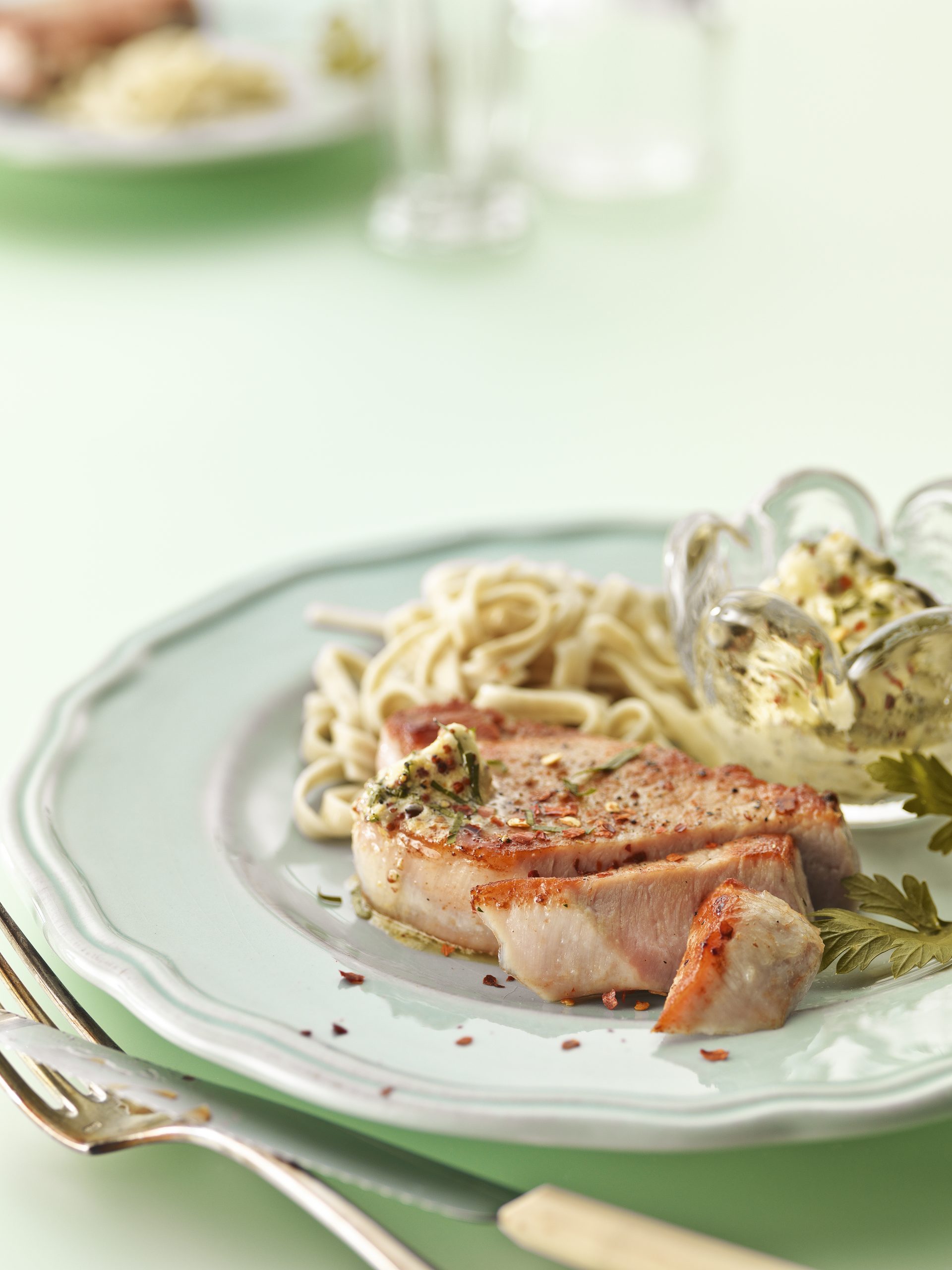 Steak mit Senfbutter