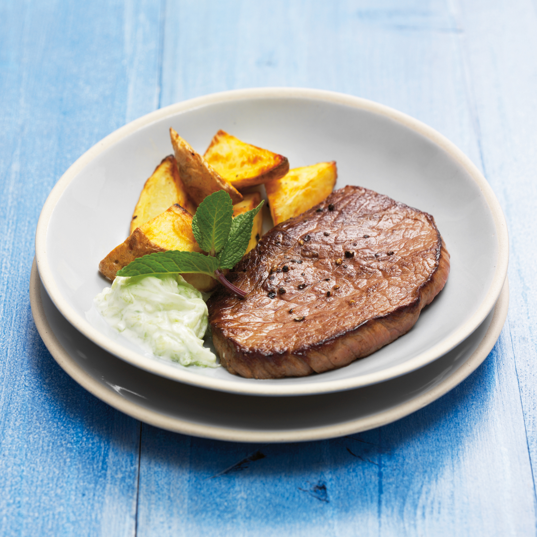 Steaks au tzatziki