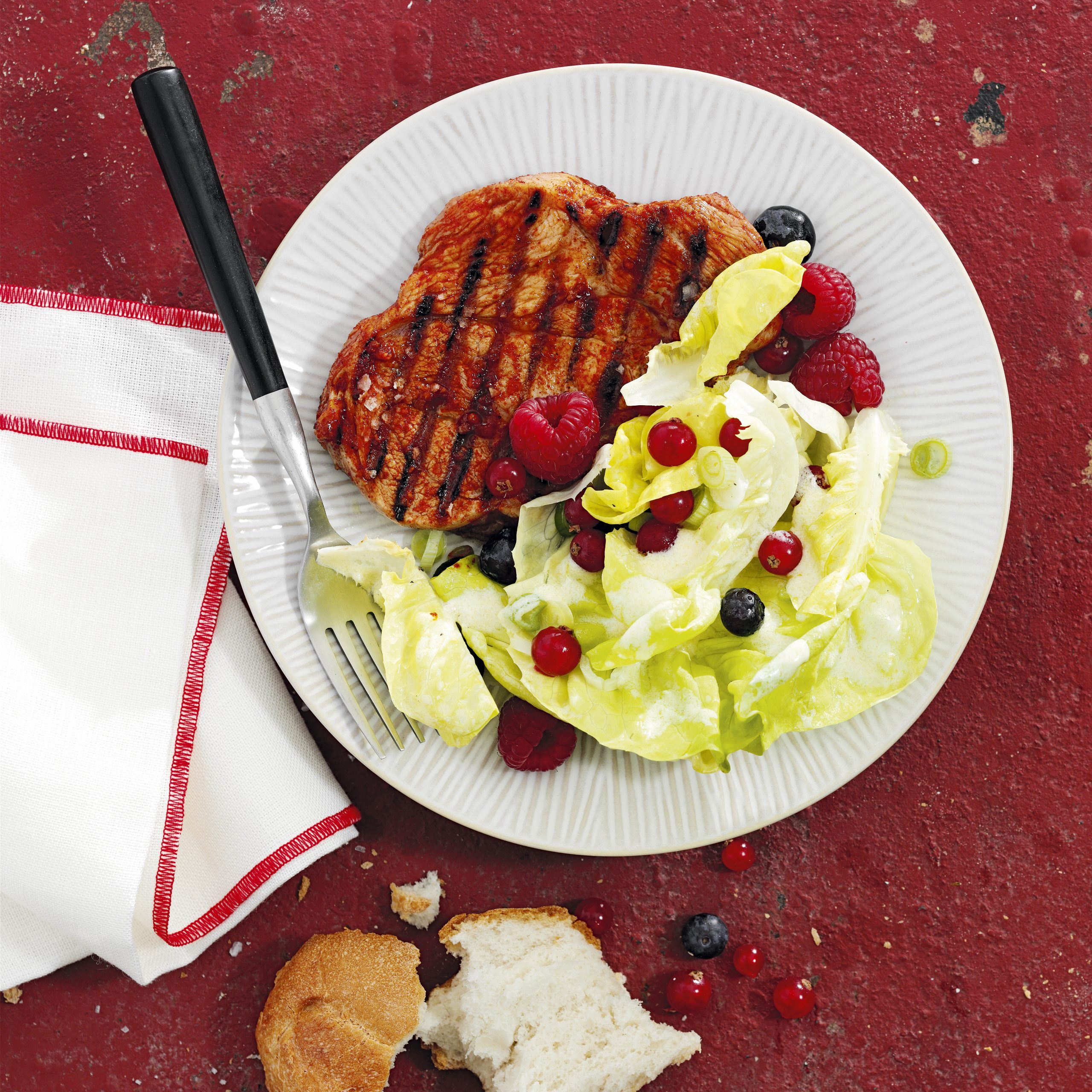 Steaks vom Grill mit Paprikaglasur