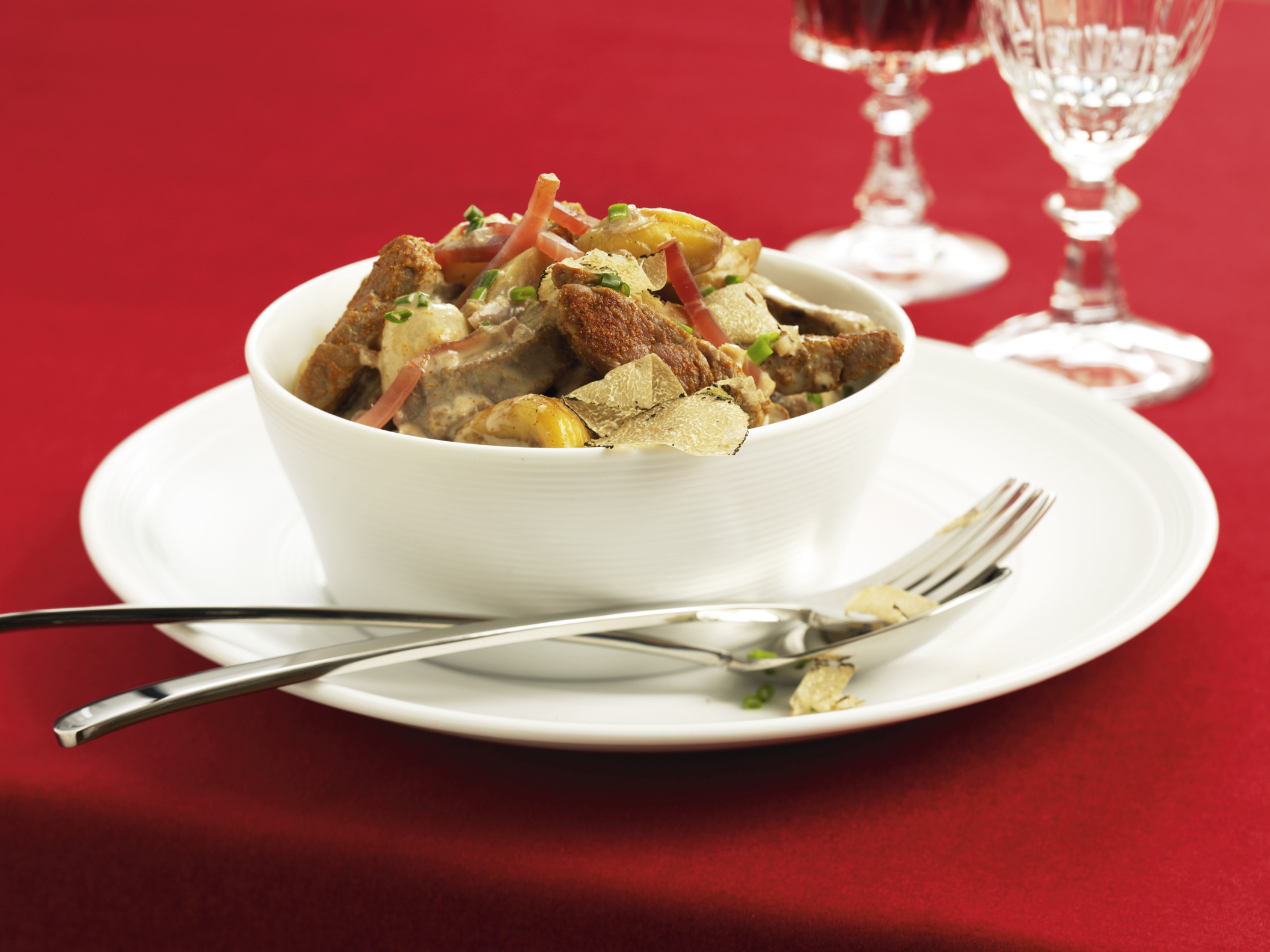 Boeuf Stroganoff aux marrons