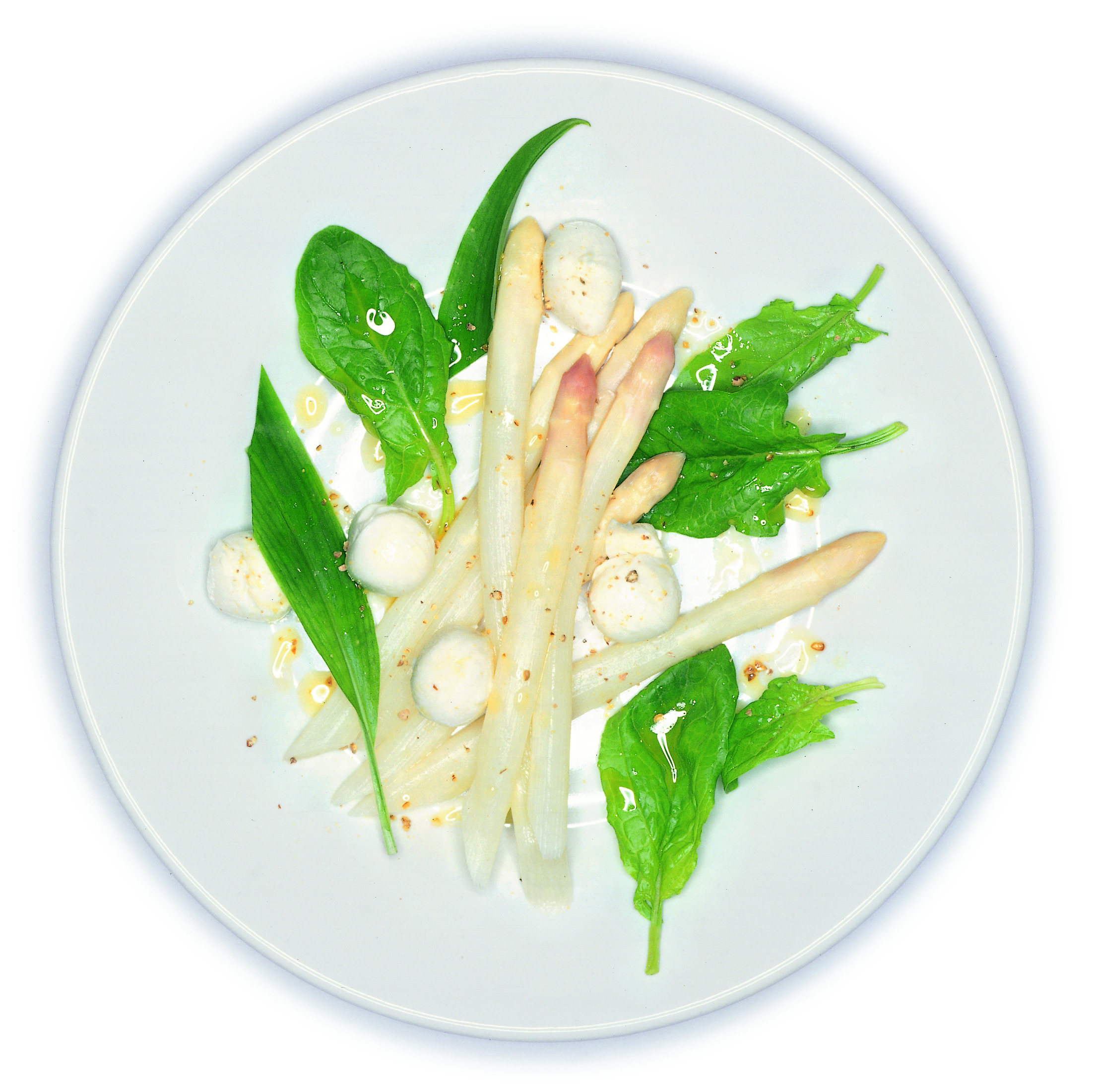 Asperges aigres-douces à la mozzarella