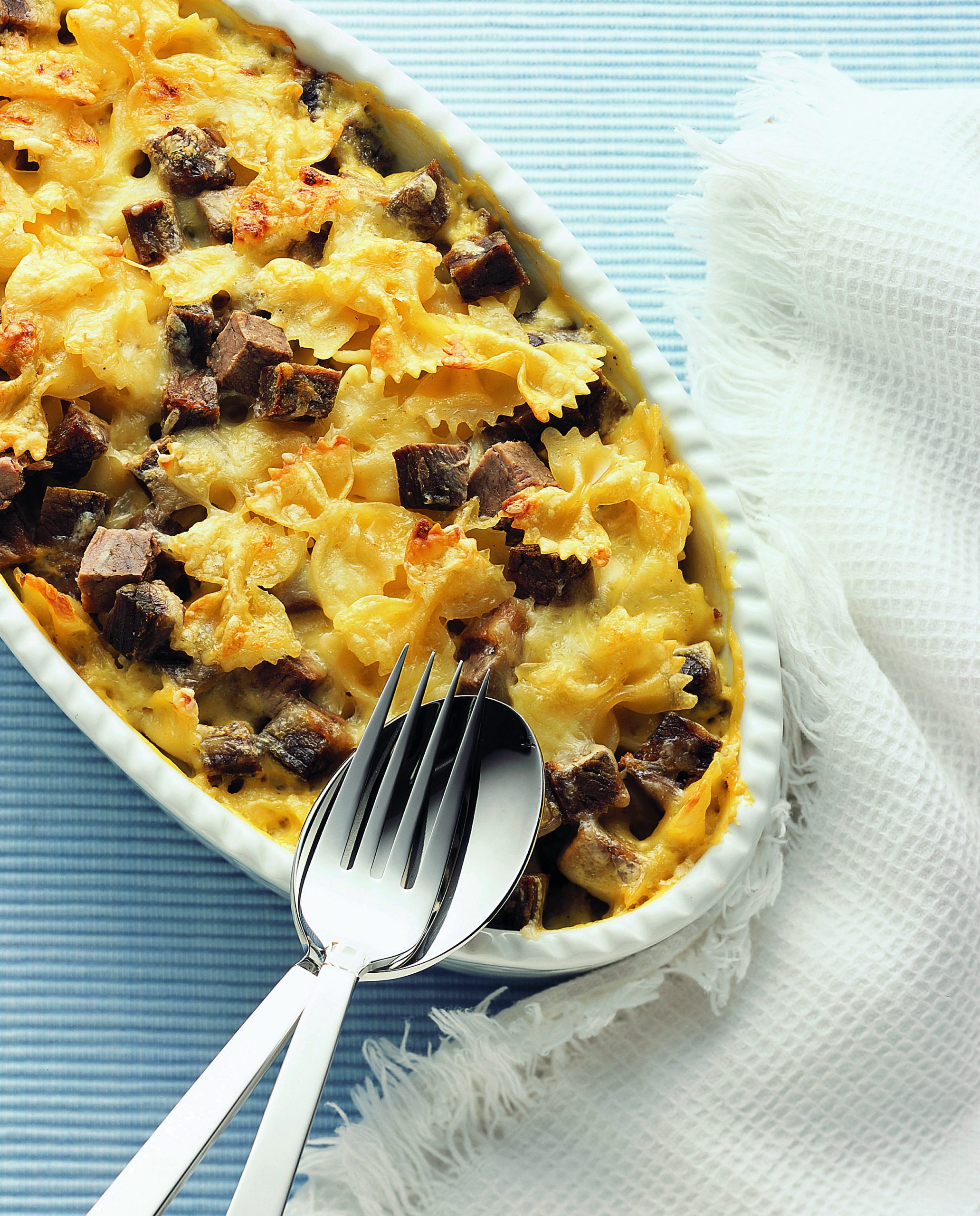 Gratin de pâtes à la viande