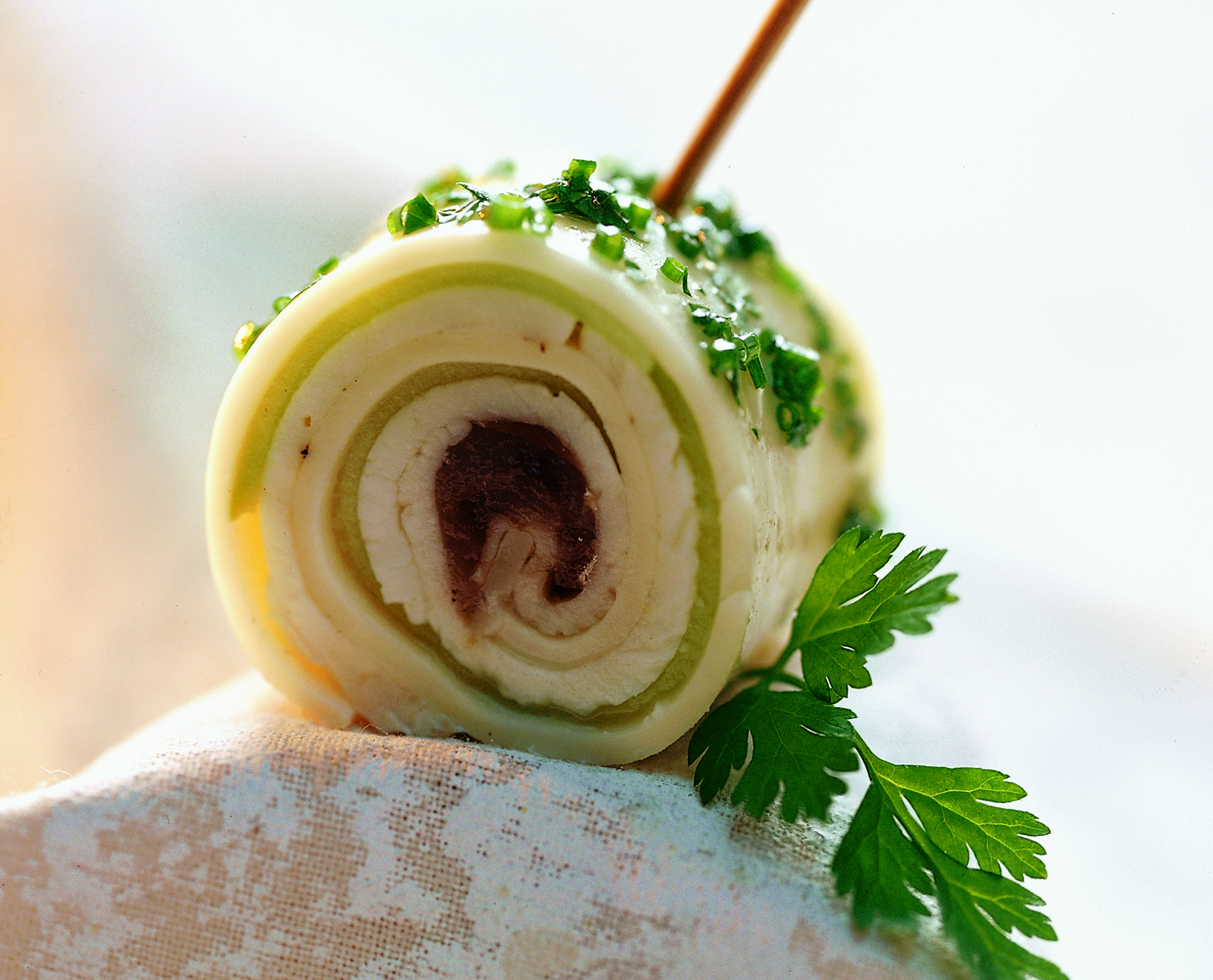 Cannelloni au Tilsiter et sauce aux fines herbes