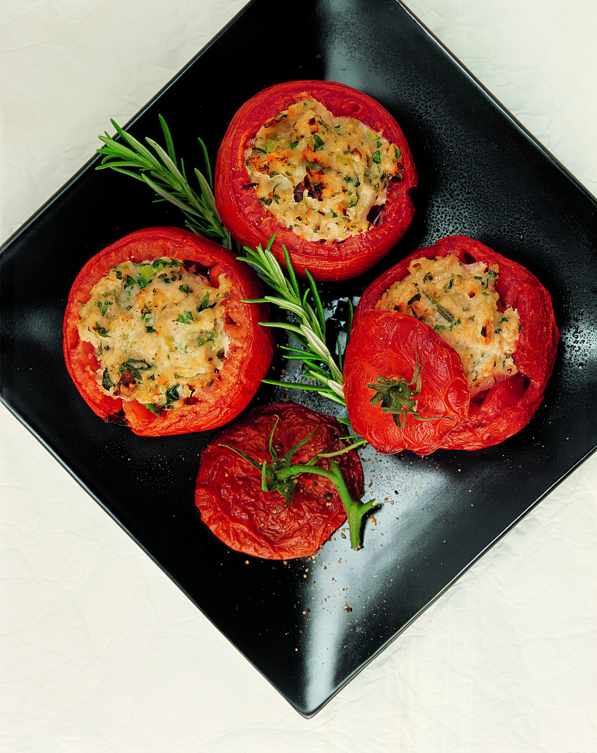 Tomates farcies au poulet