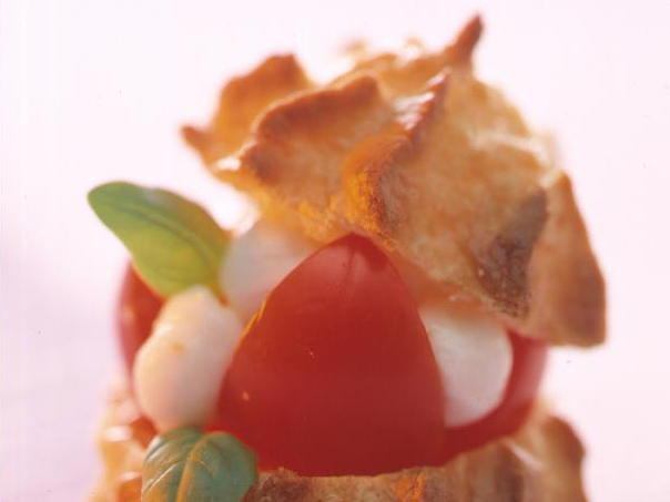 Gougères tomate-mozzarella