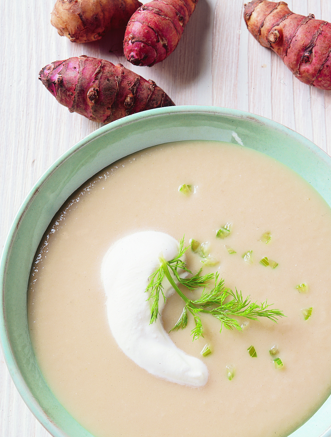 Soupe au topinambour et au fenouil