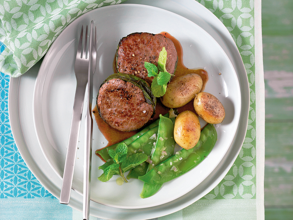 Tournedos en robe de menthe